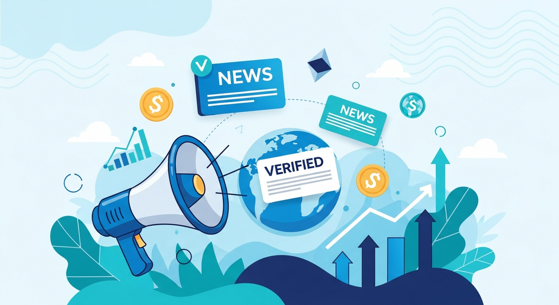 Illustration for: How to Build a Crypto Press Release Distribution Strategy That Actually Works in 2026