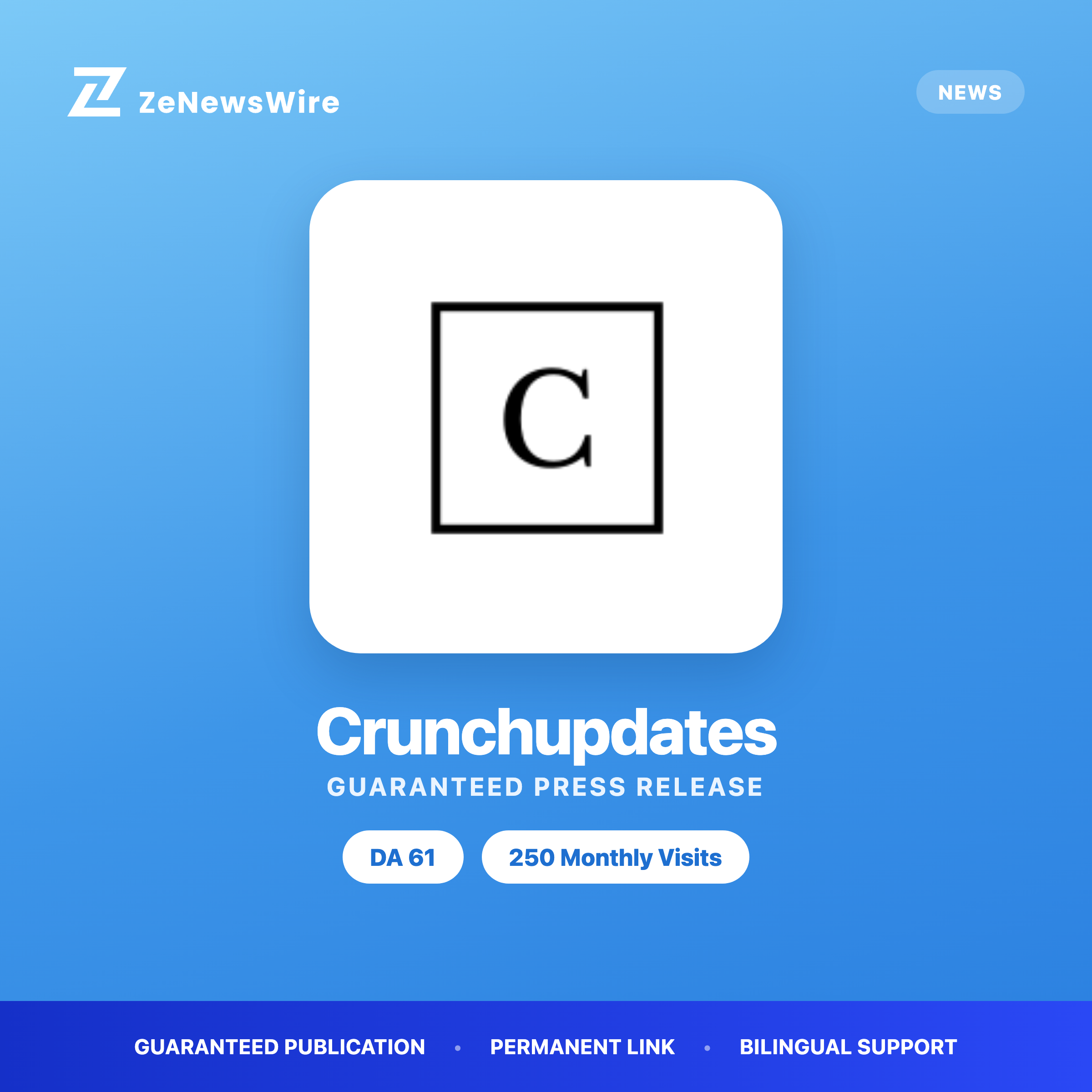 Crunchupdates press release