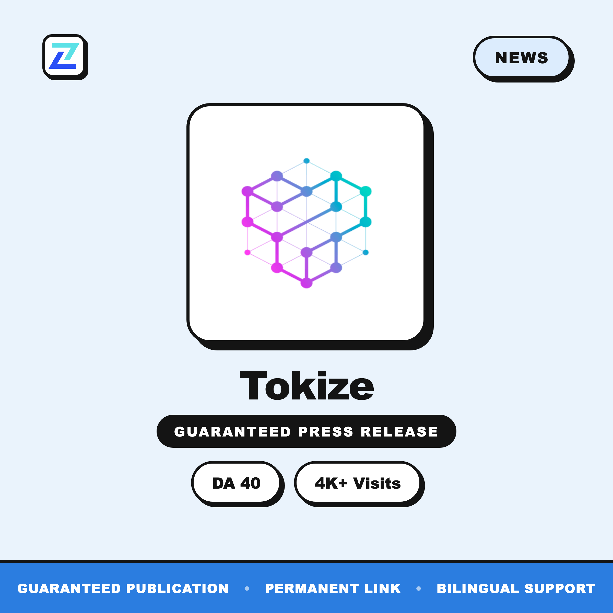 Tokize press release