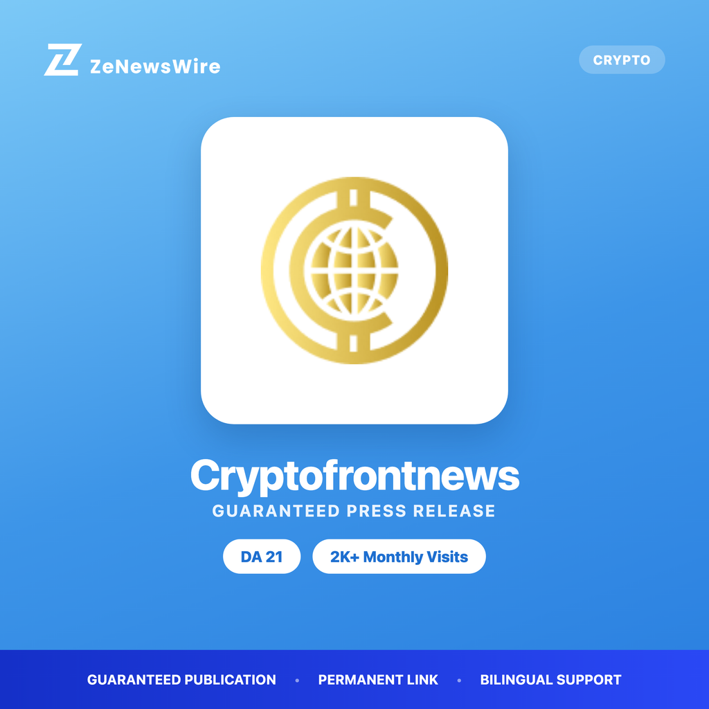 Cryptofrontnews press release