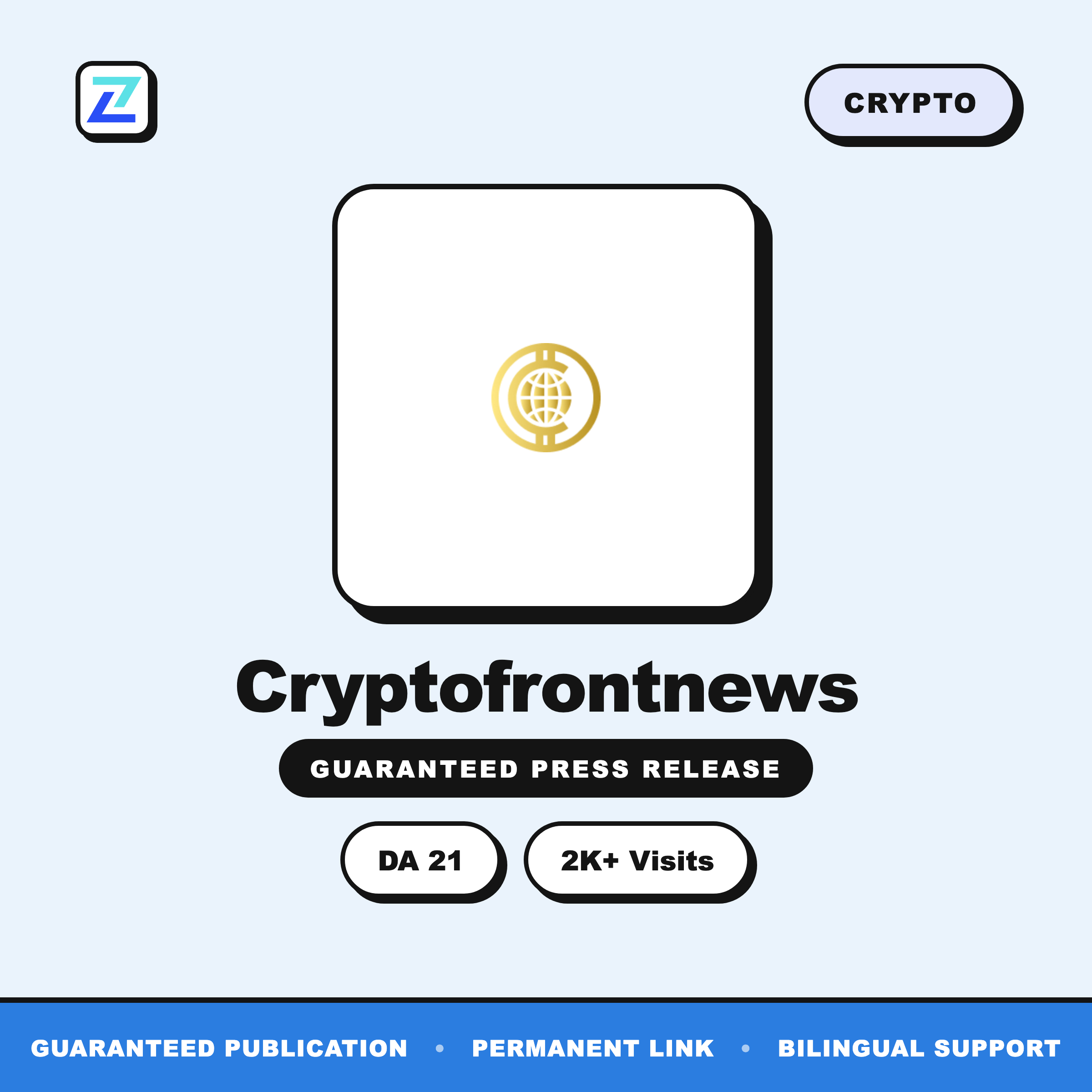 Cryptofrontnews press release