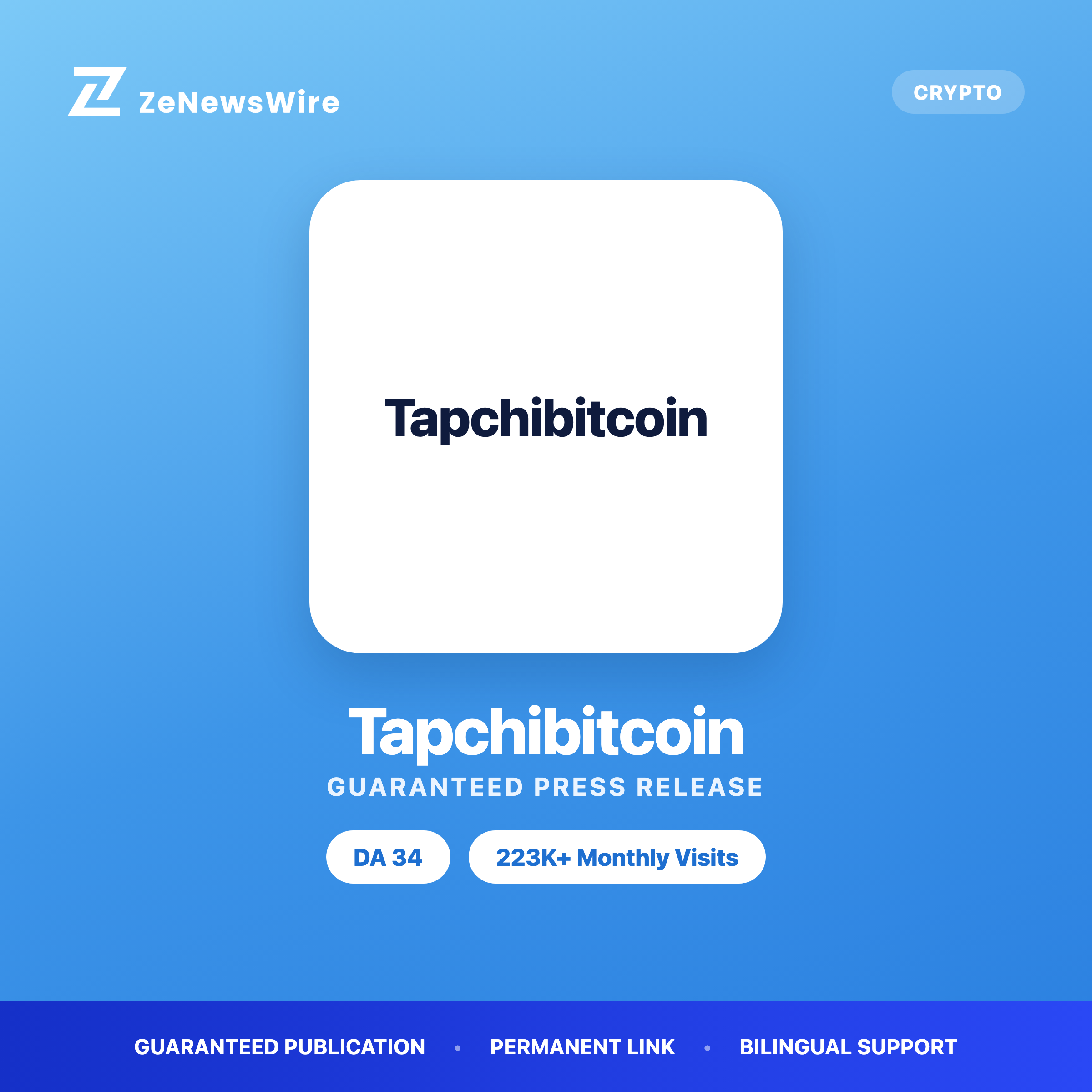 Tapchibitcoin press release