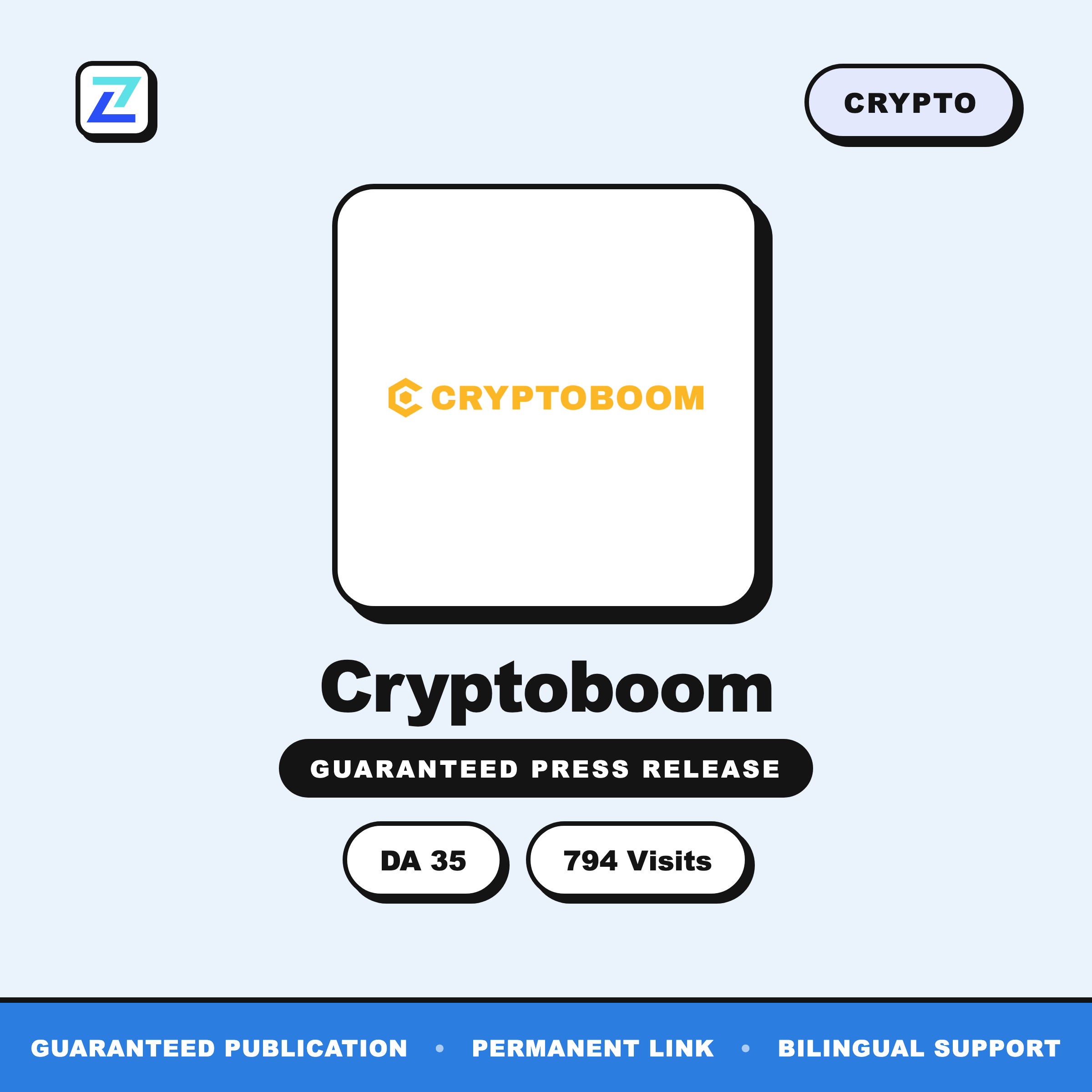Cryptoboom press release