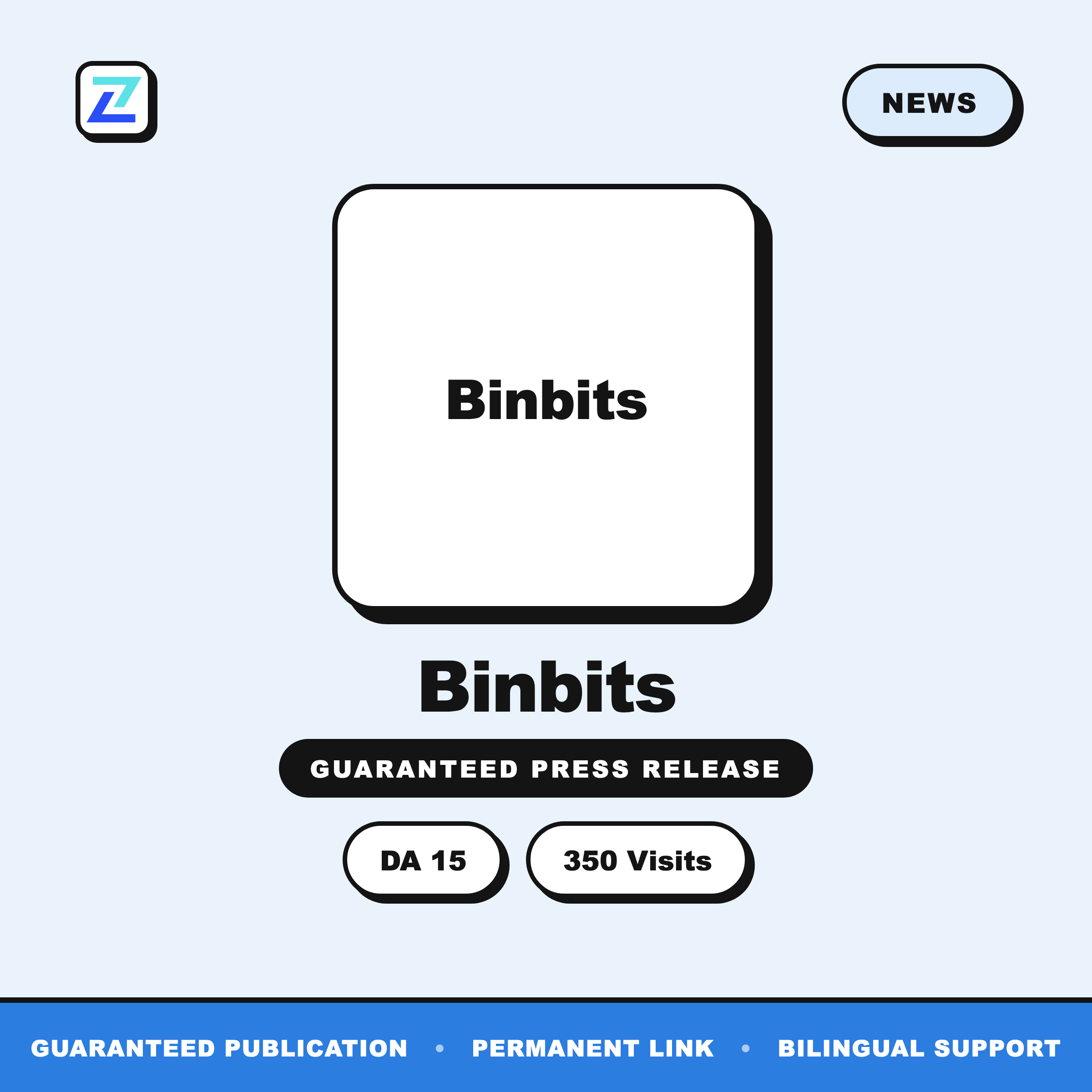 Binbits press release