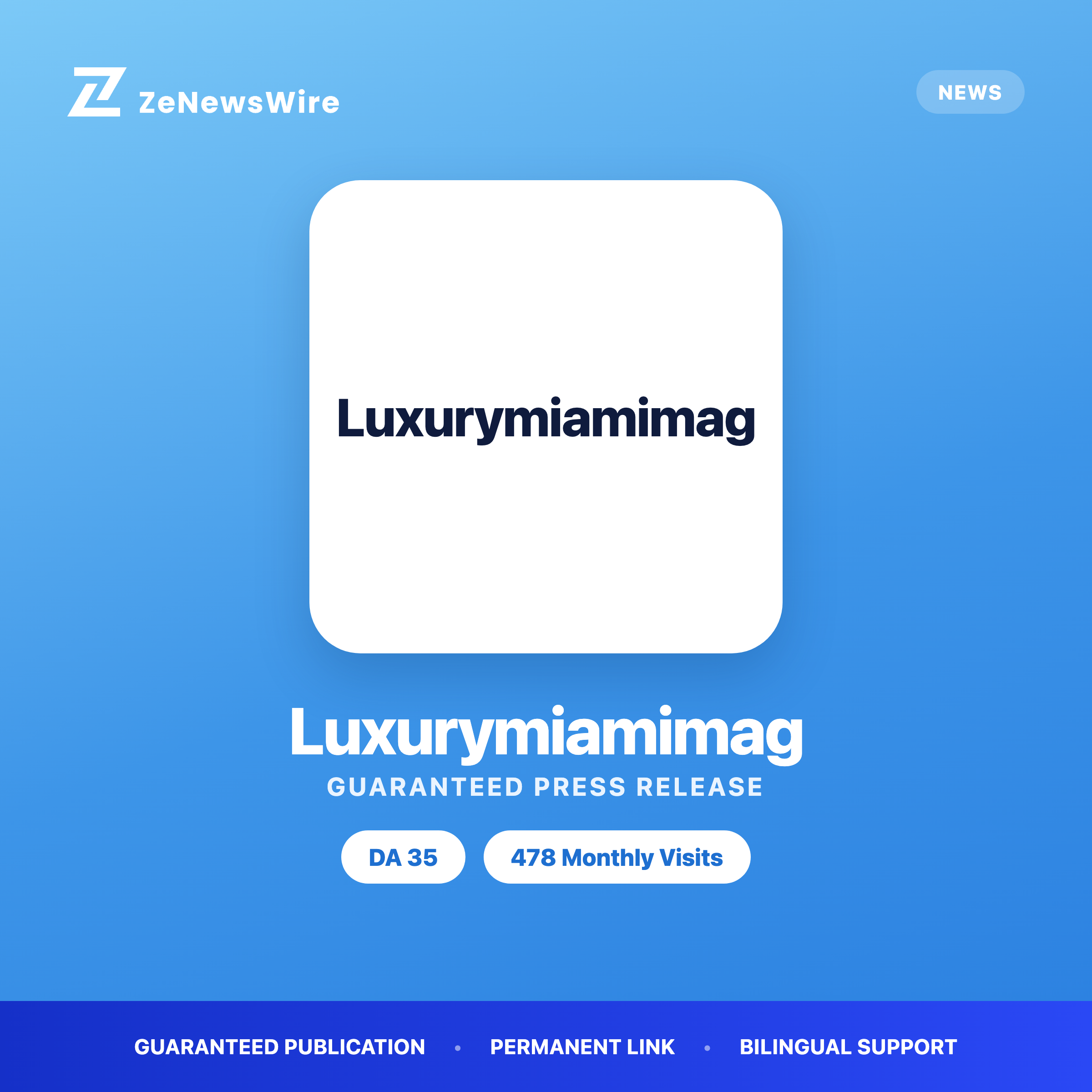 Luxurymiamimag press release