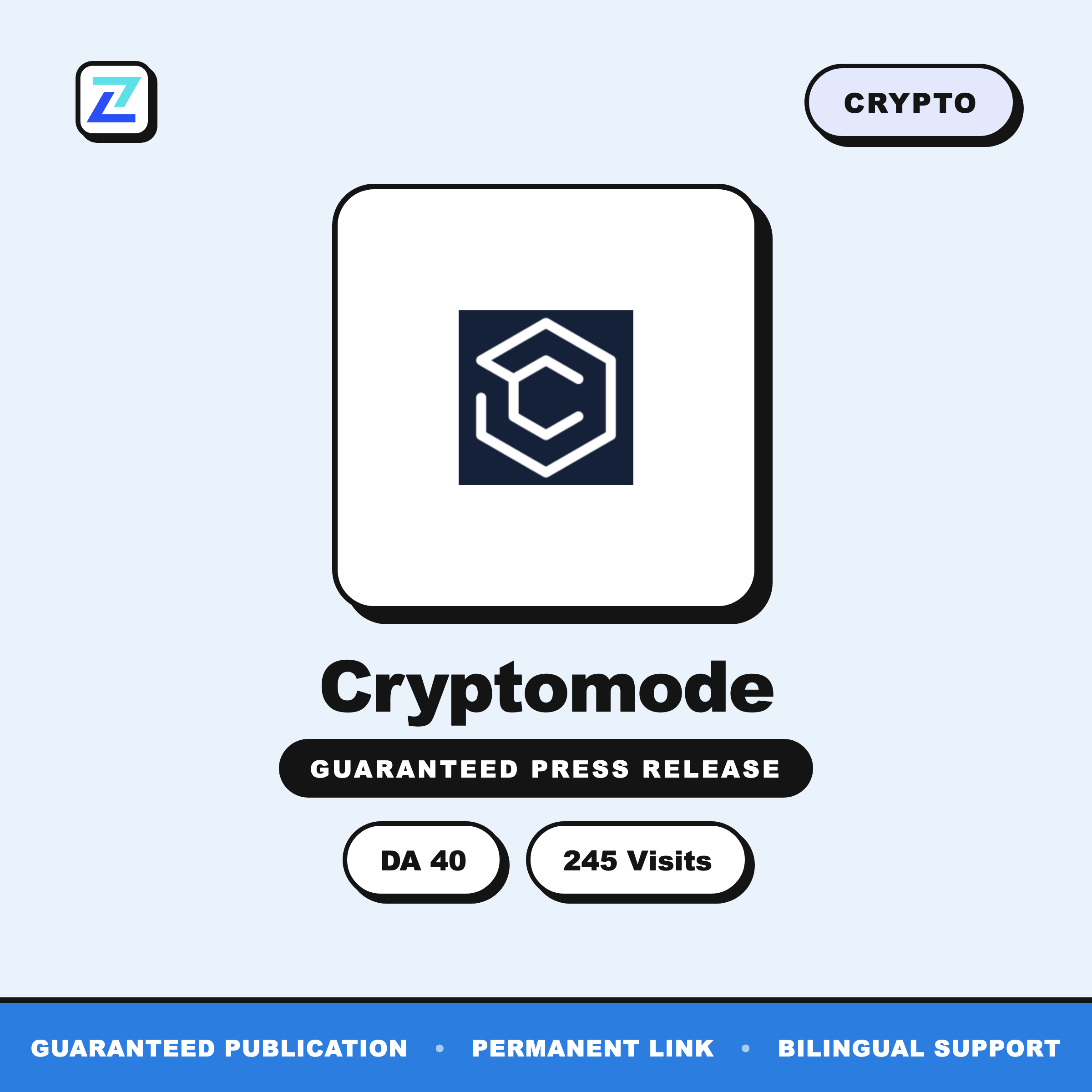 Cryptomode press release
