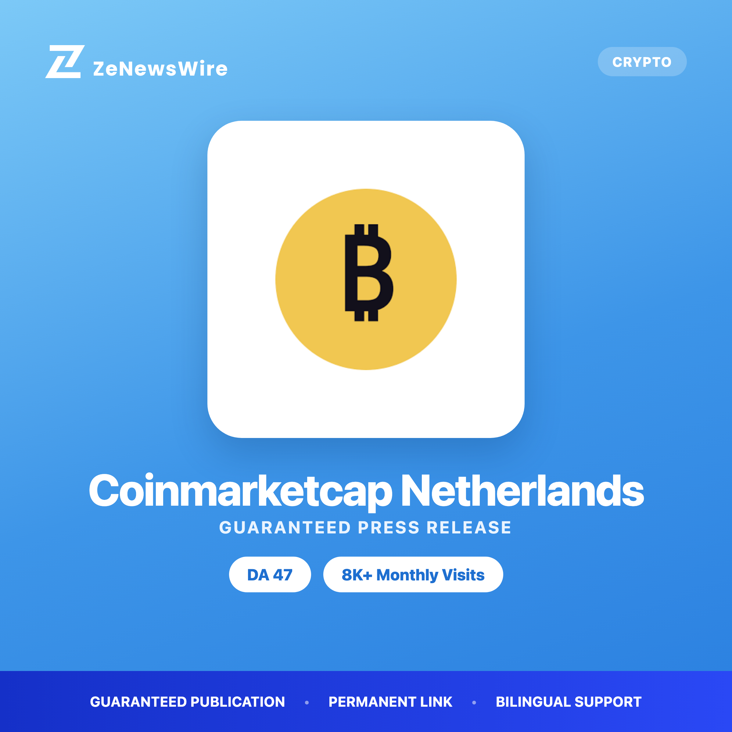 Coinmarketcap Netherlands press release