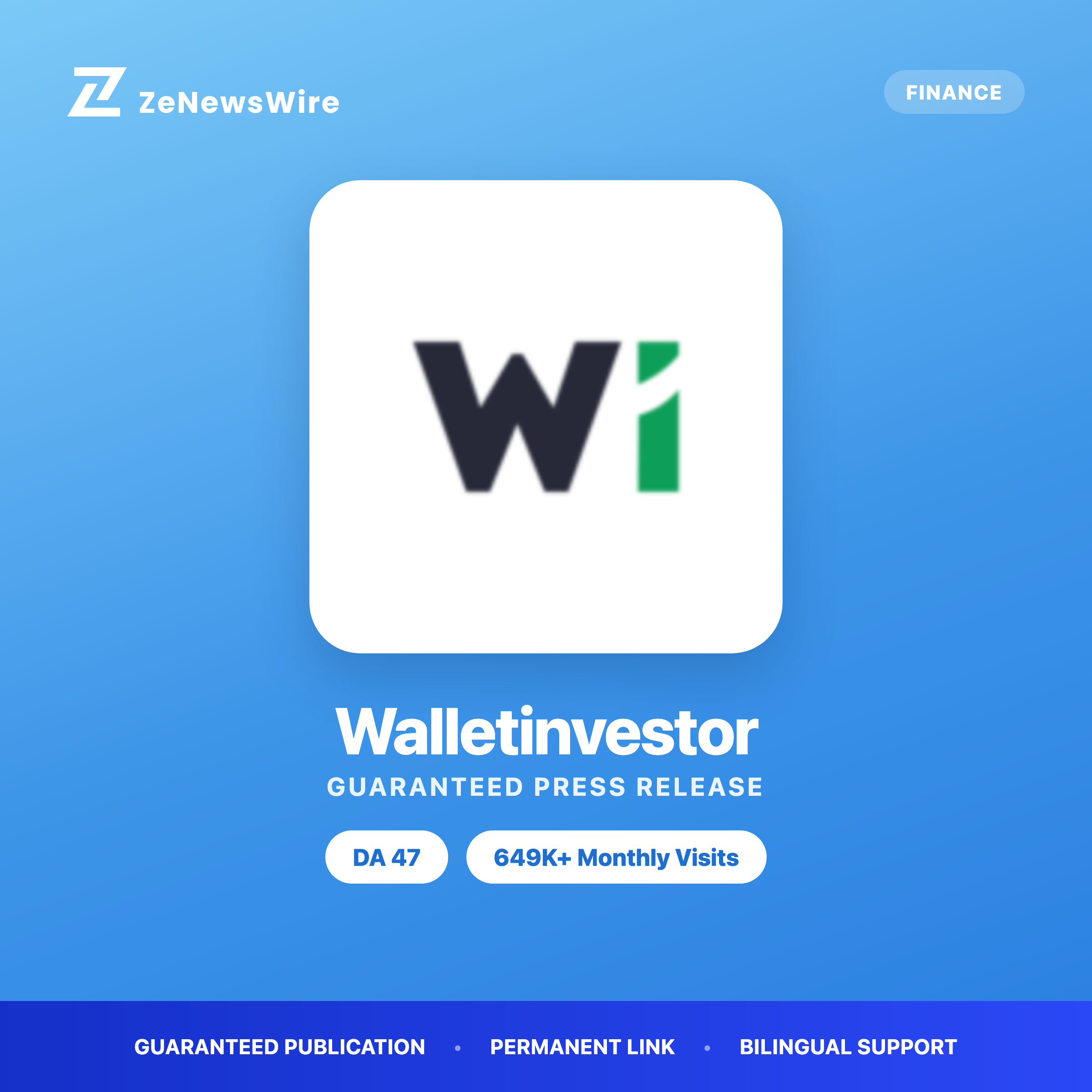 Walletinvestor press release