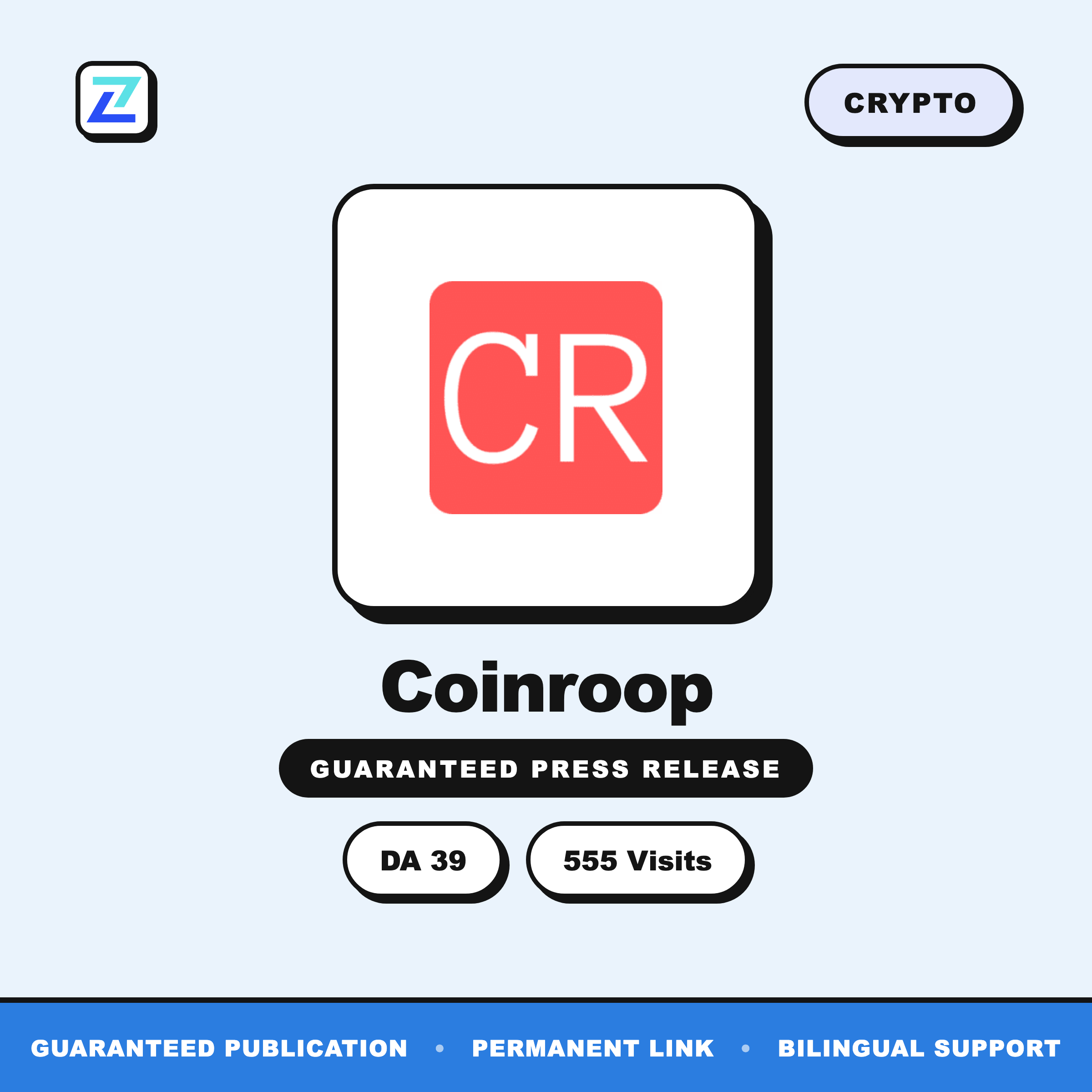 Coinroop press release