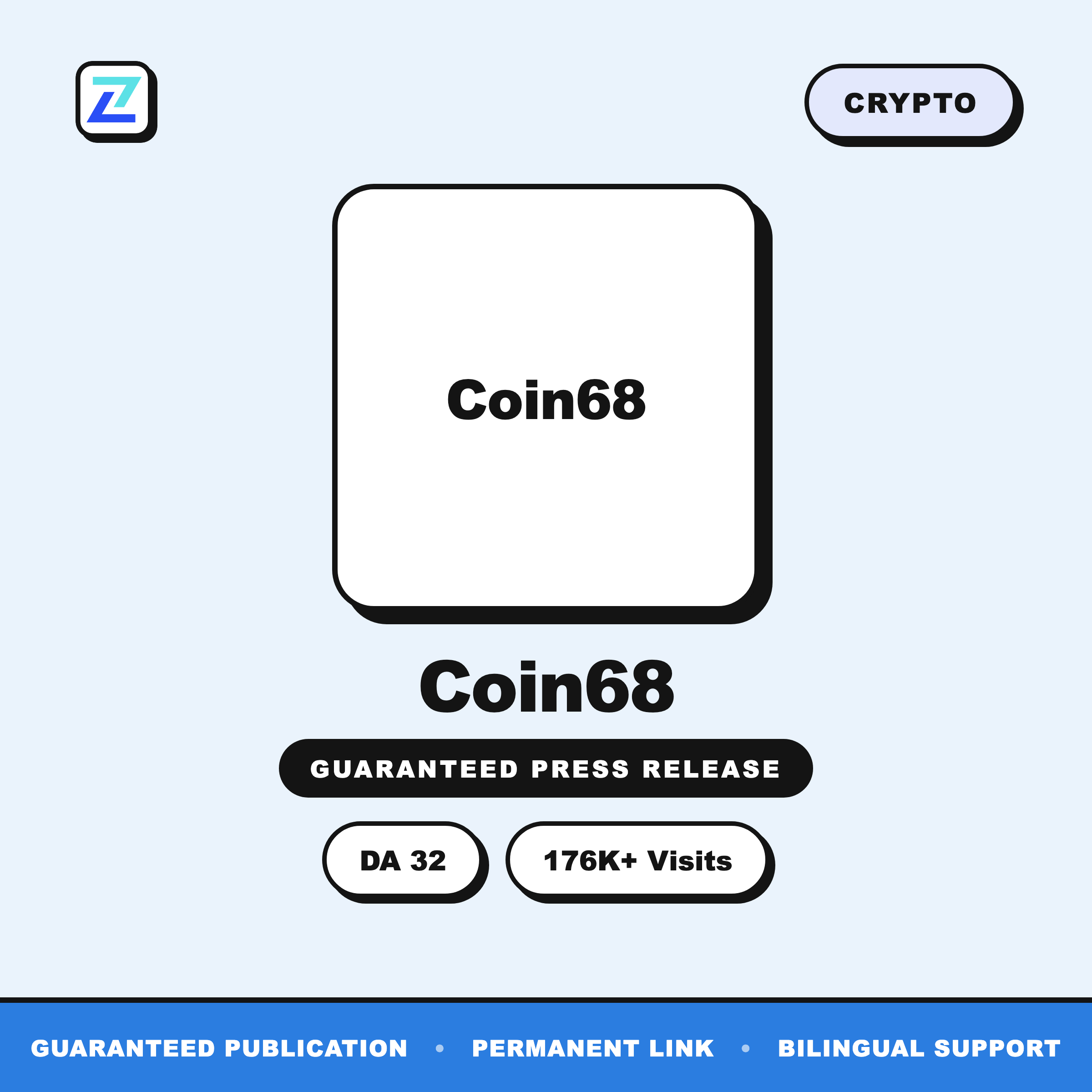 Coin68 press release