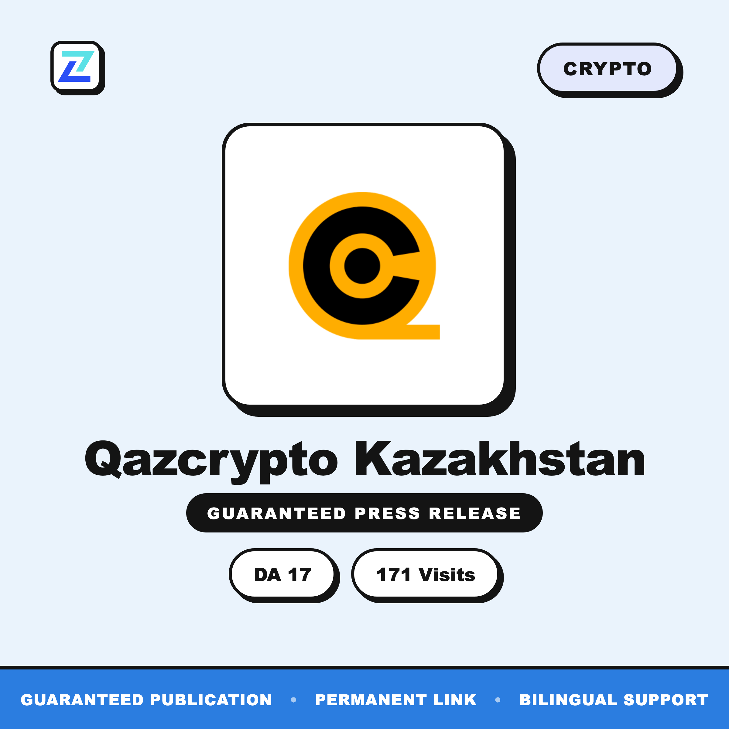 Qazcrypto Kazakhstan press release