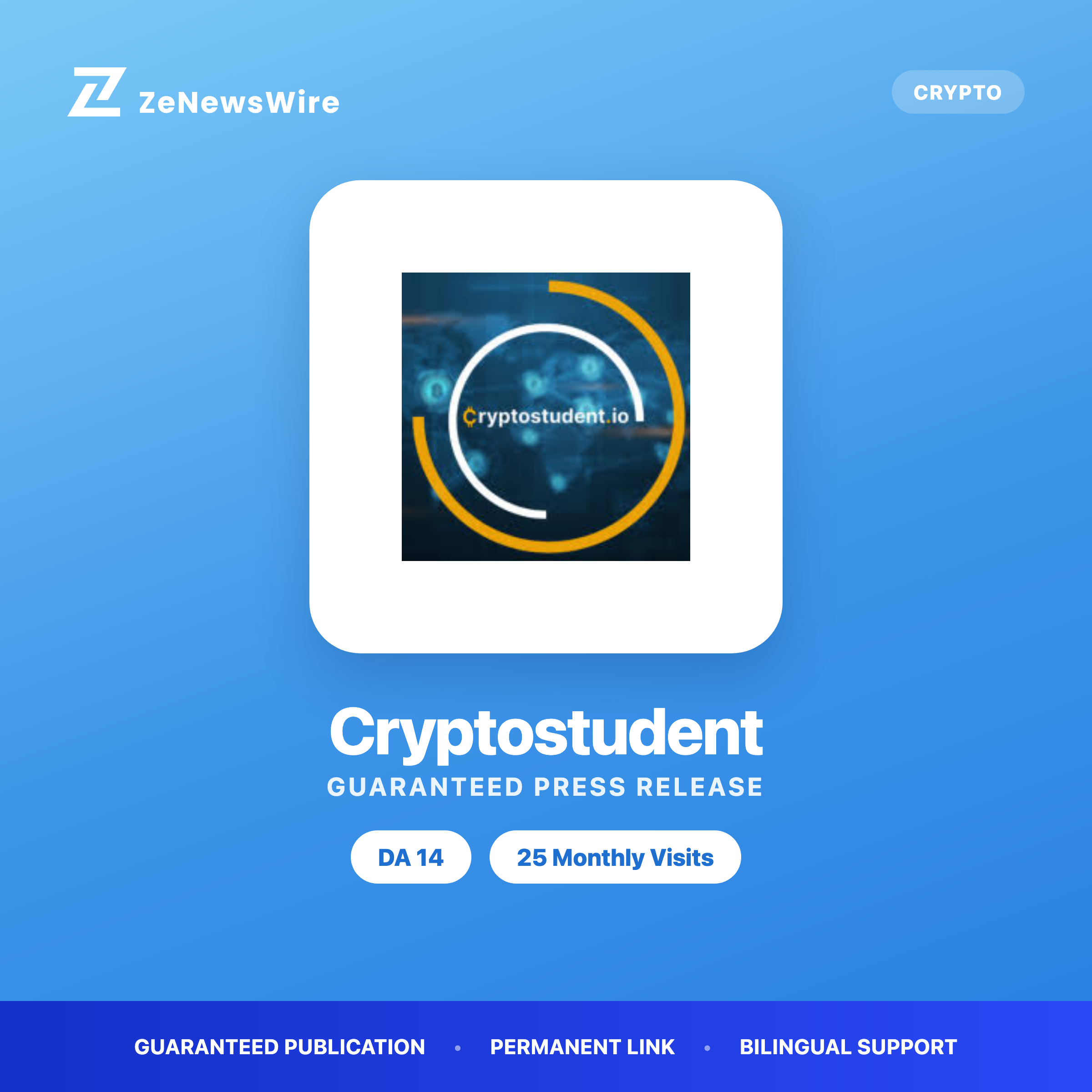 Cryptostudent press release