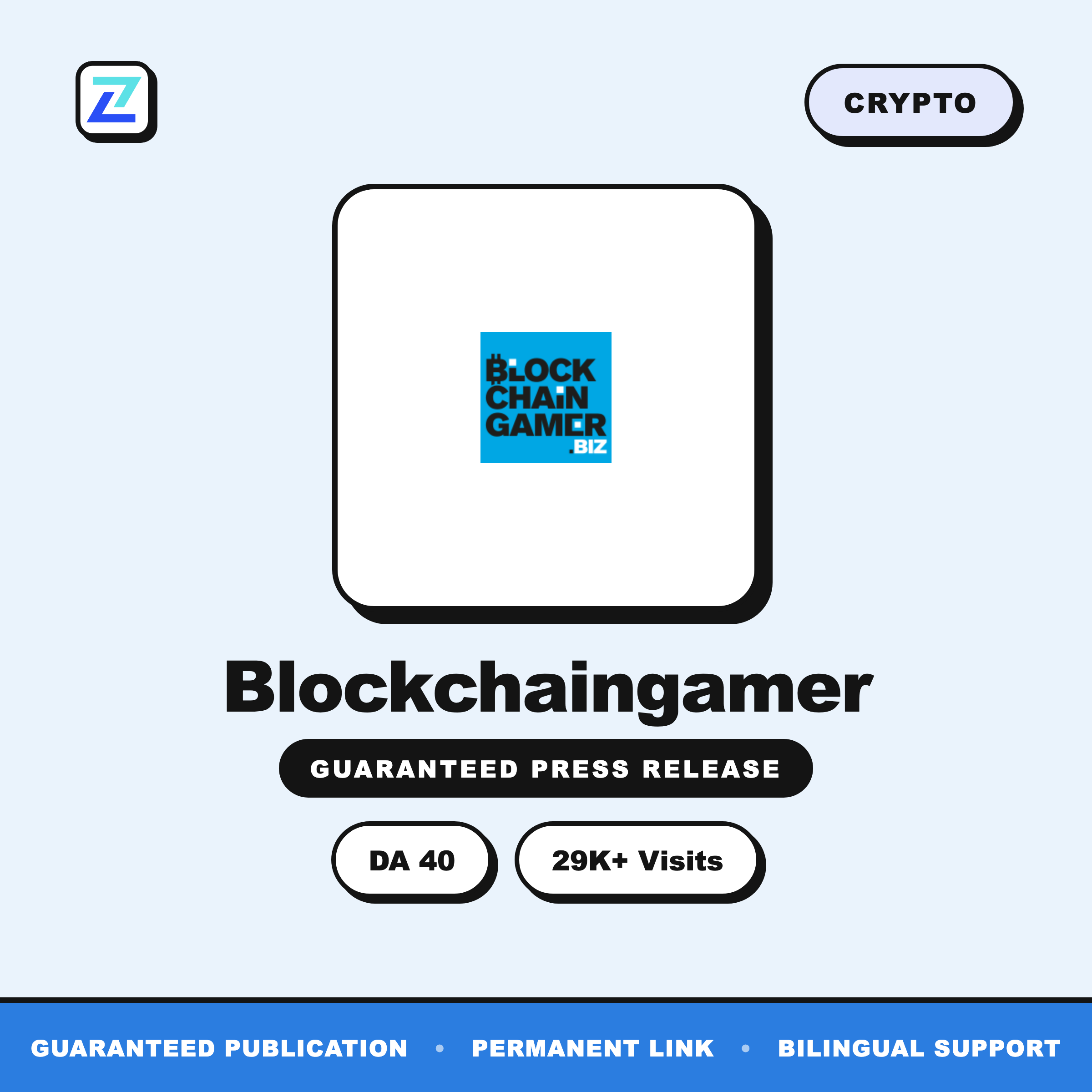 Blockchaingamer press release