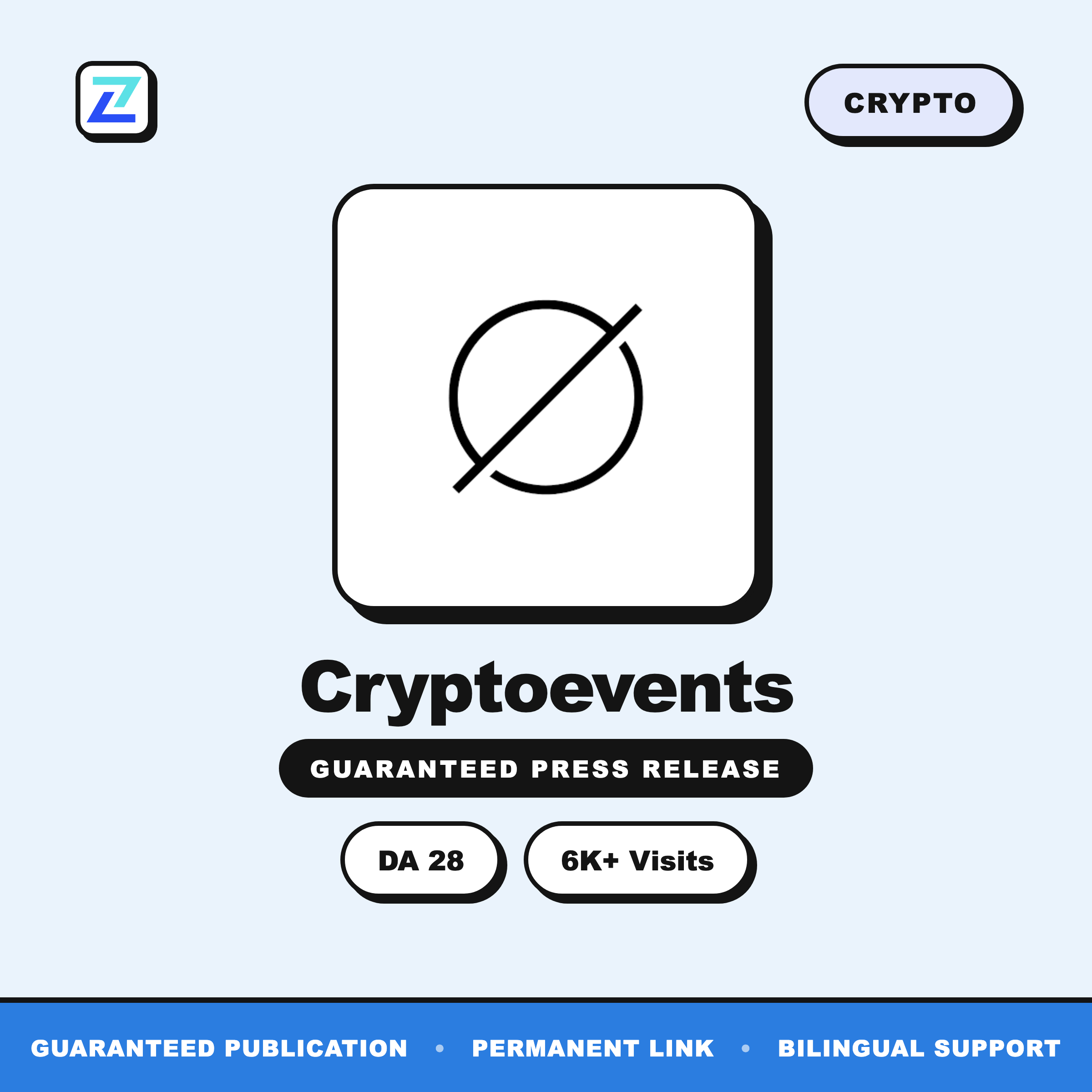 Cryptoevents press release