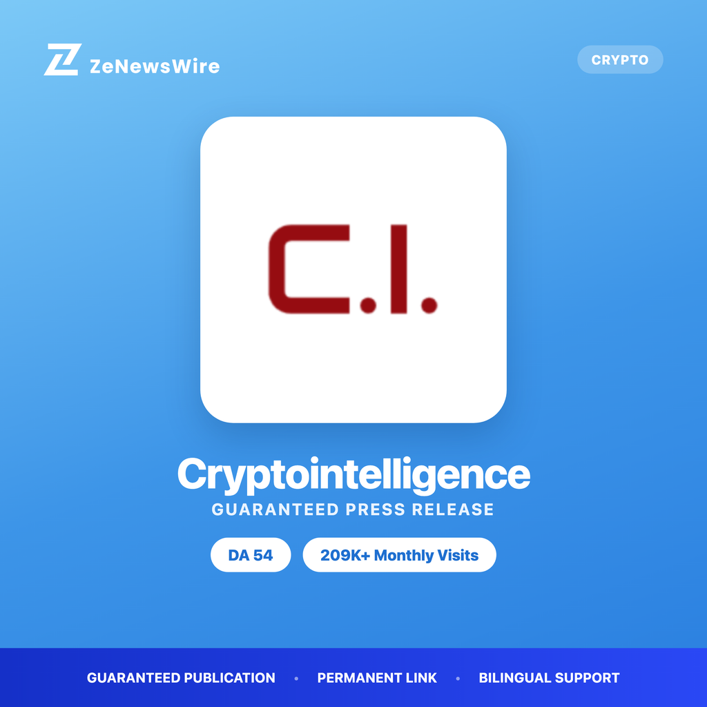 Cryptointelligence press release