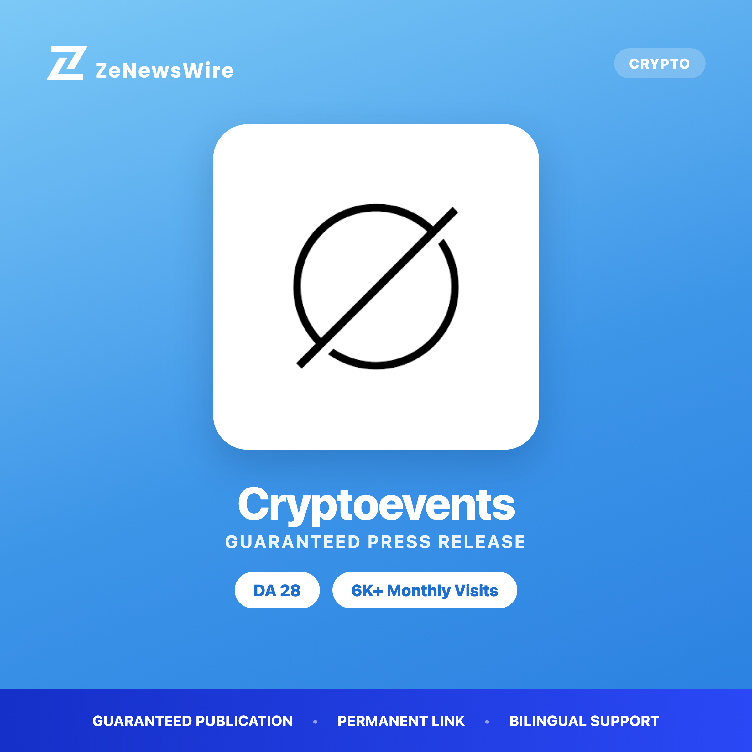 Cryptoevents press release
