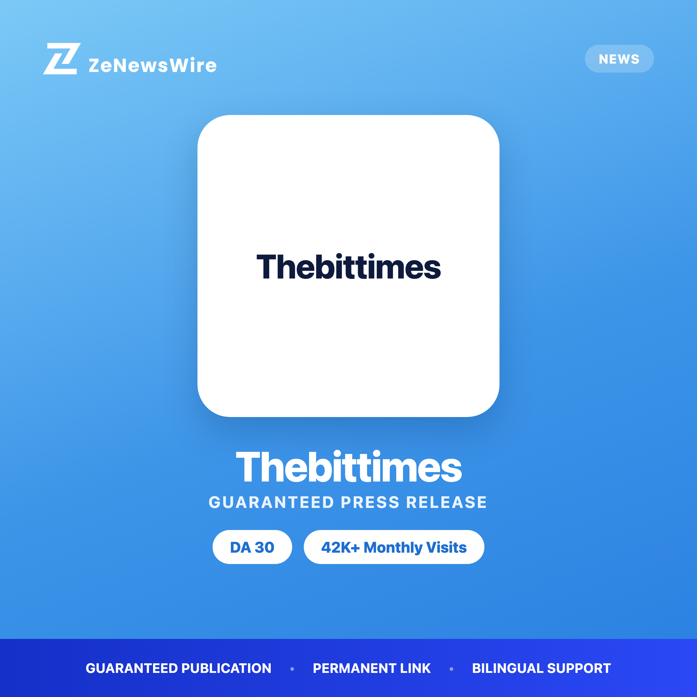 Thebittimes press release