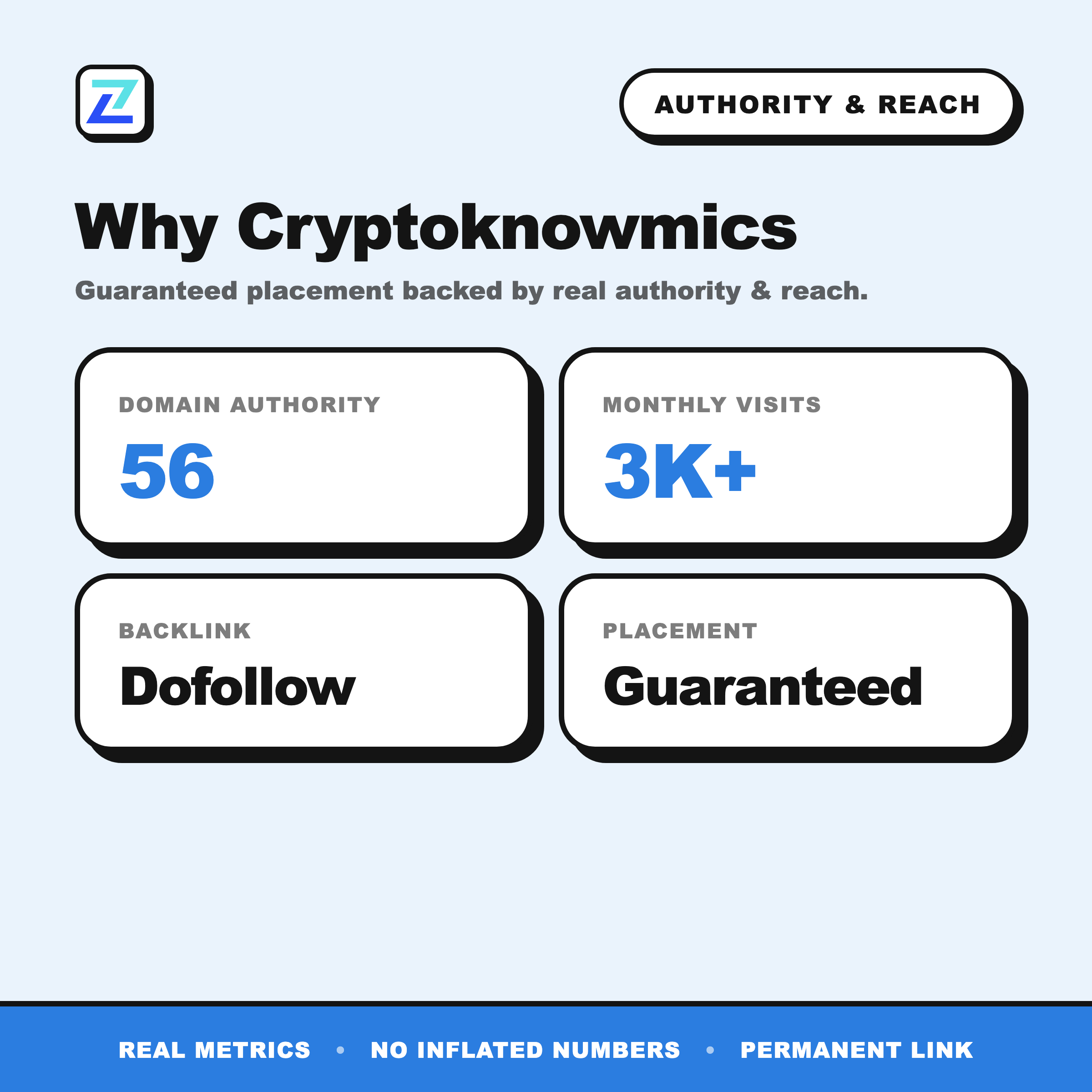 Cryptoknowmics authority and reach