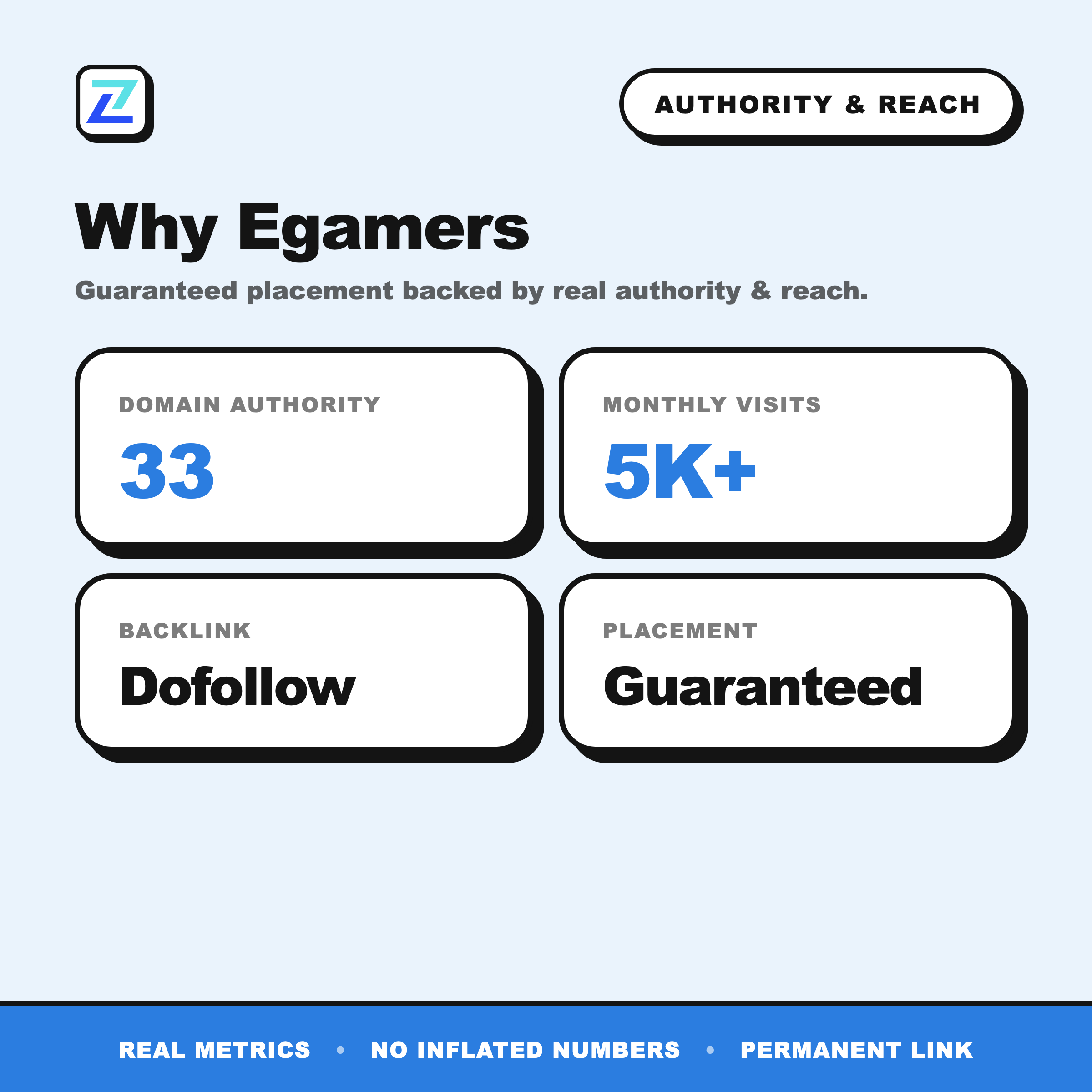 Egamers authority and reach