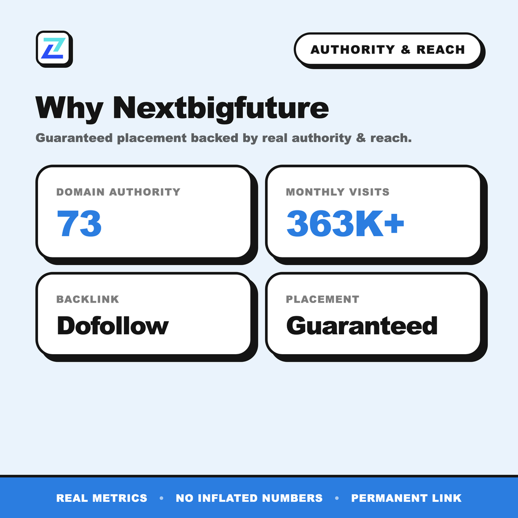 Nextbigfuture authority and reach