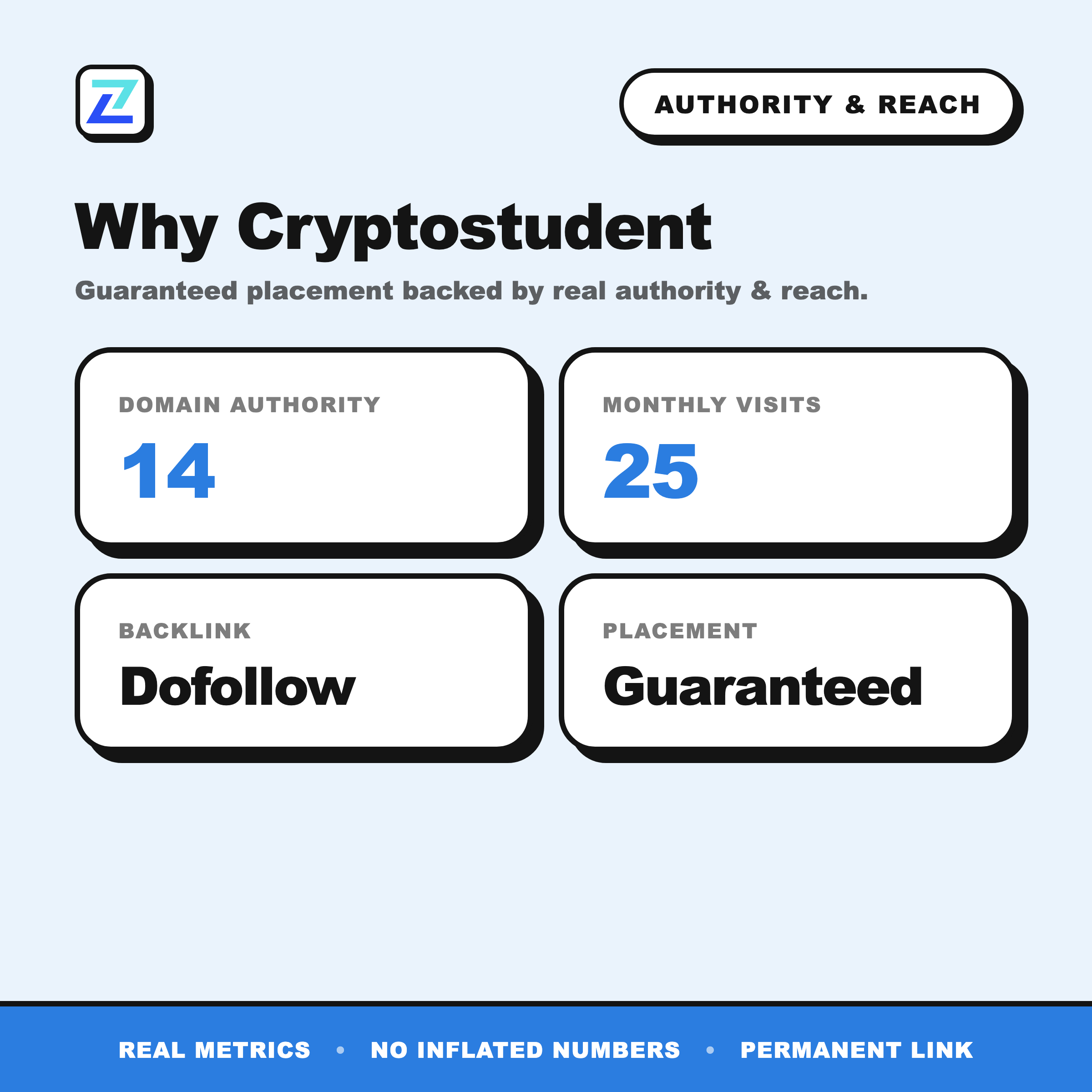 Cryptostudent authority and reach
