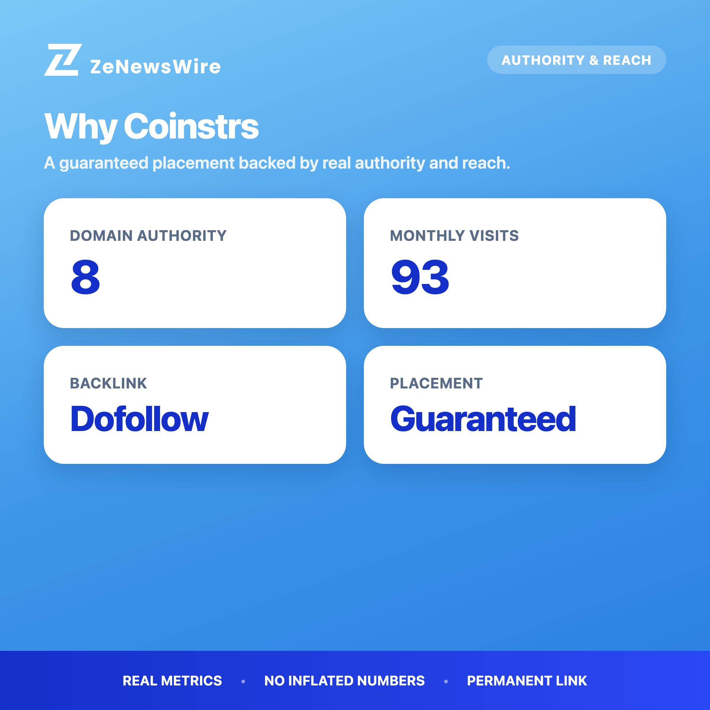 Coinstrs authority and reach