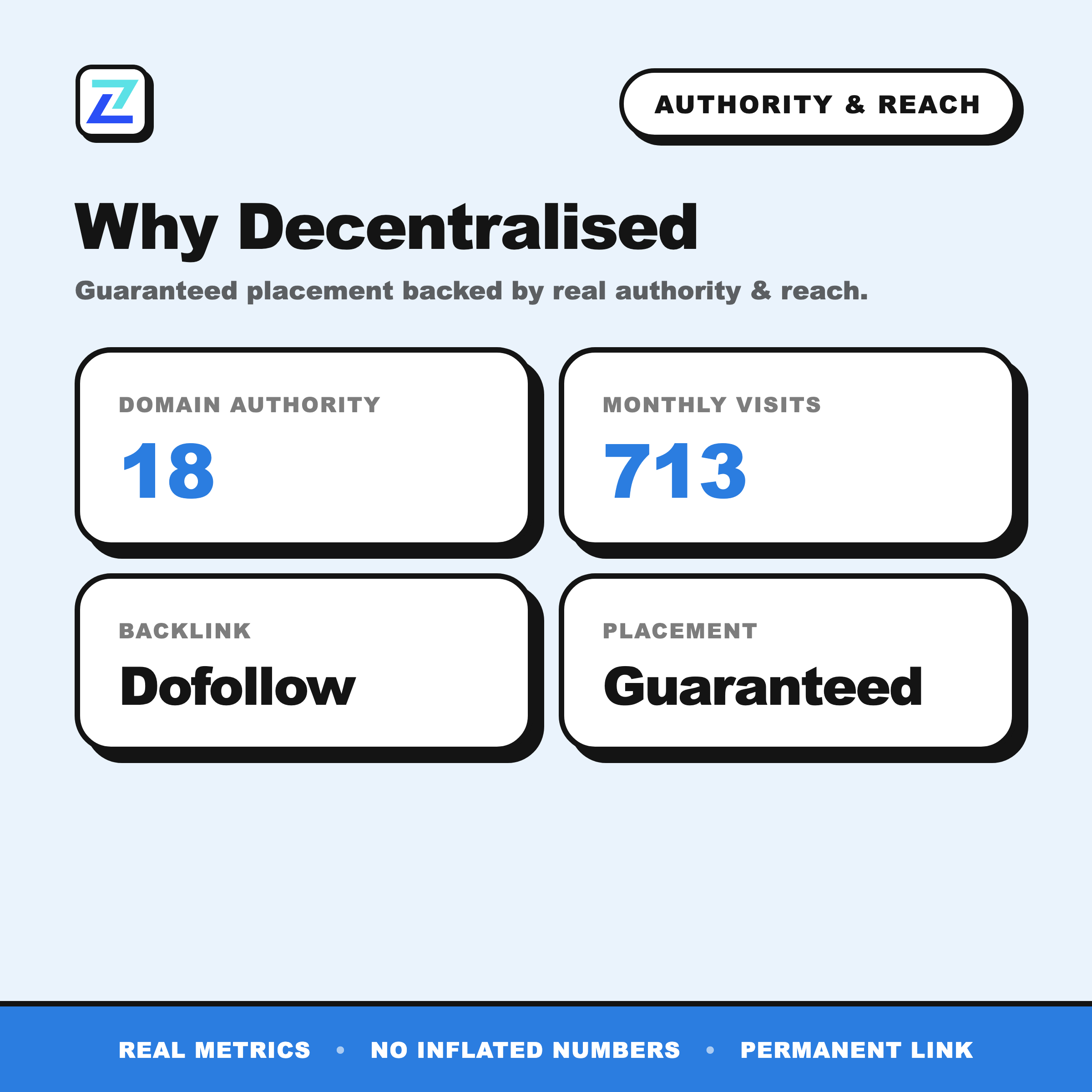Decentralised authority and reach