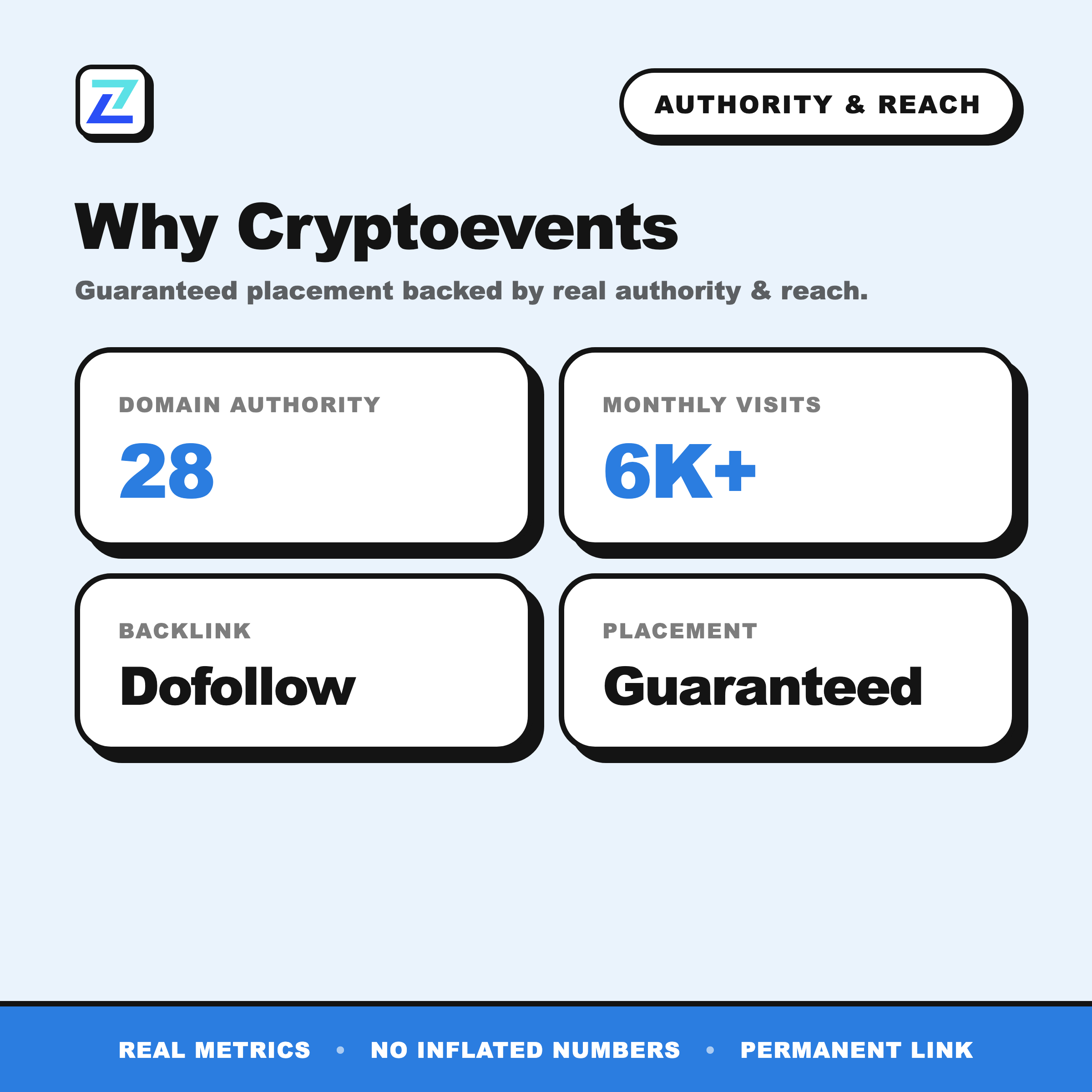 Cryptoevents authority and reach