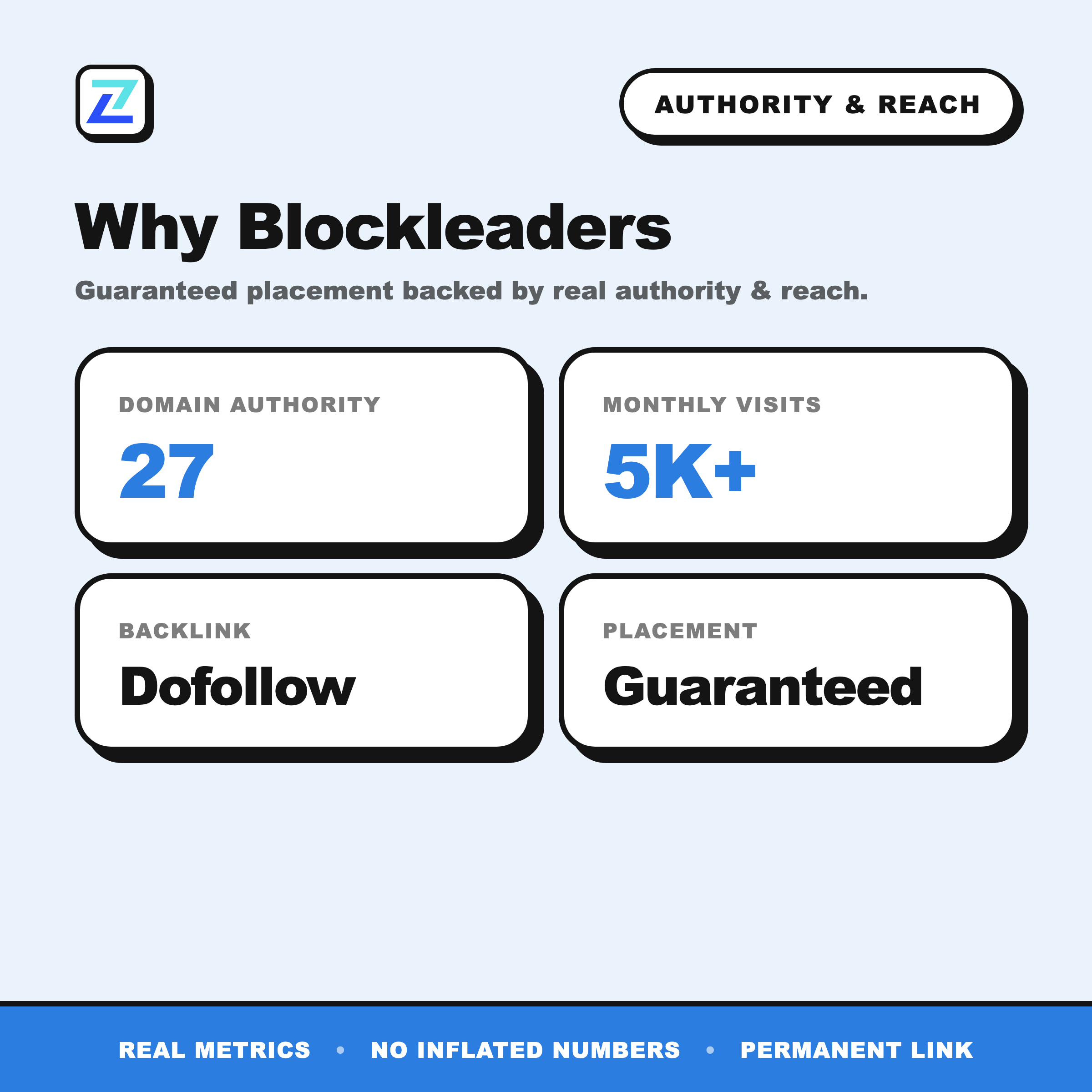 Blockleaders authority and reach