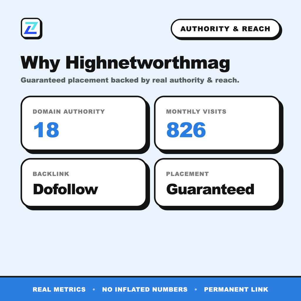 Highnetworthmag authority and reach