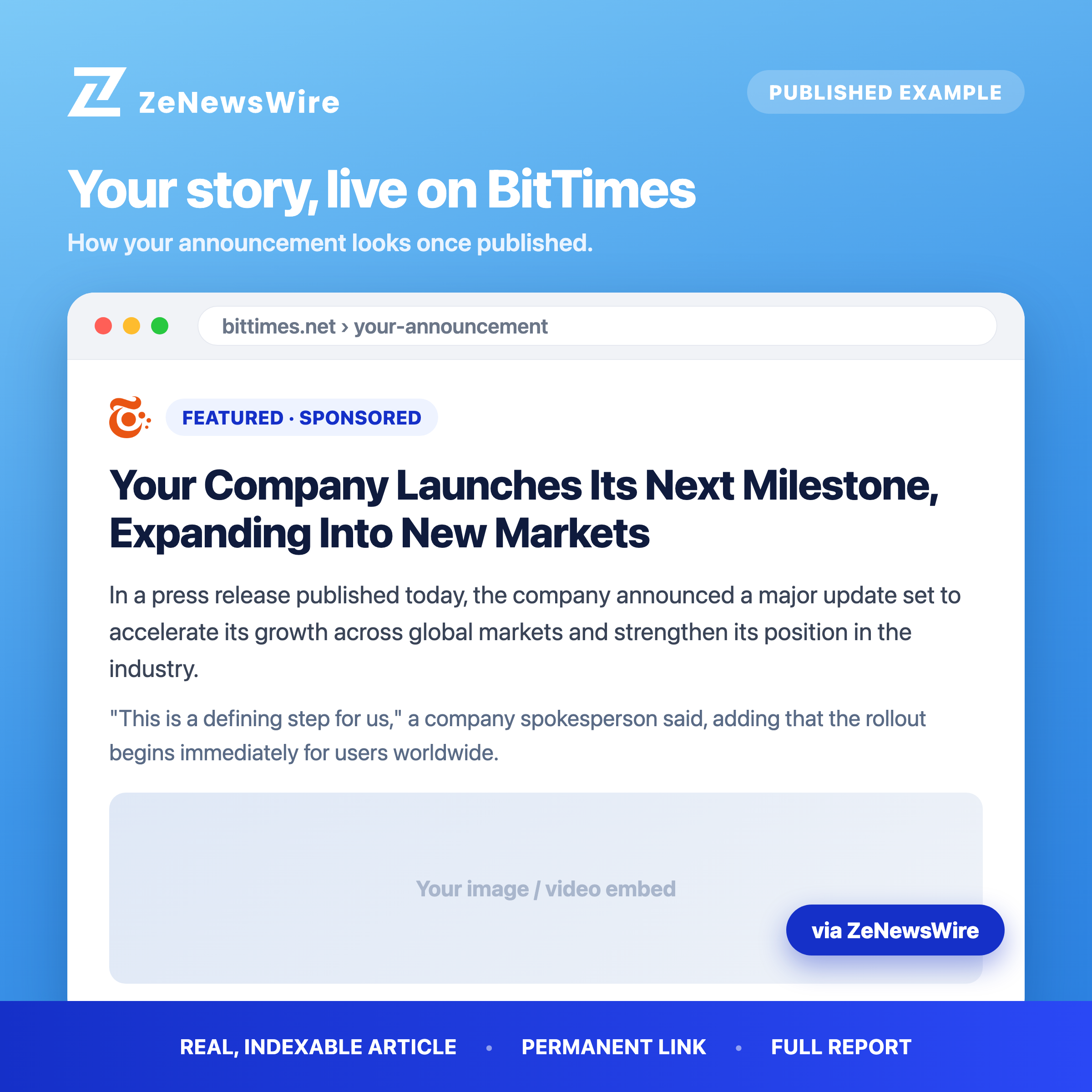 BitTimes published example