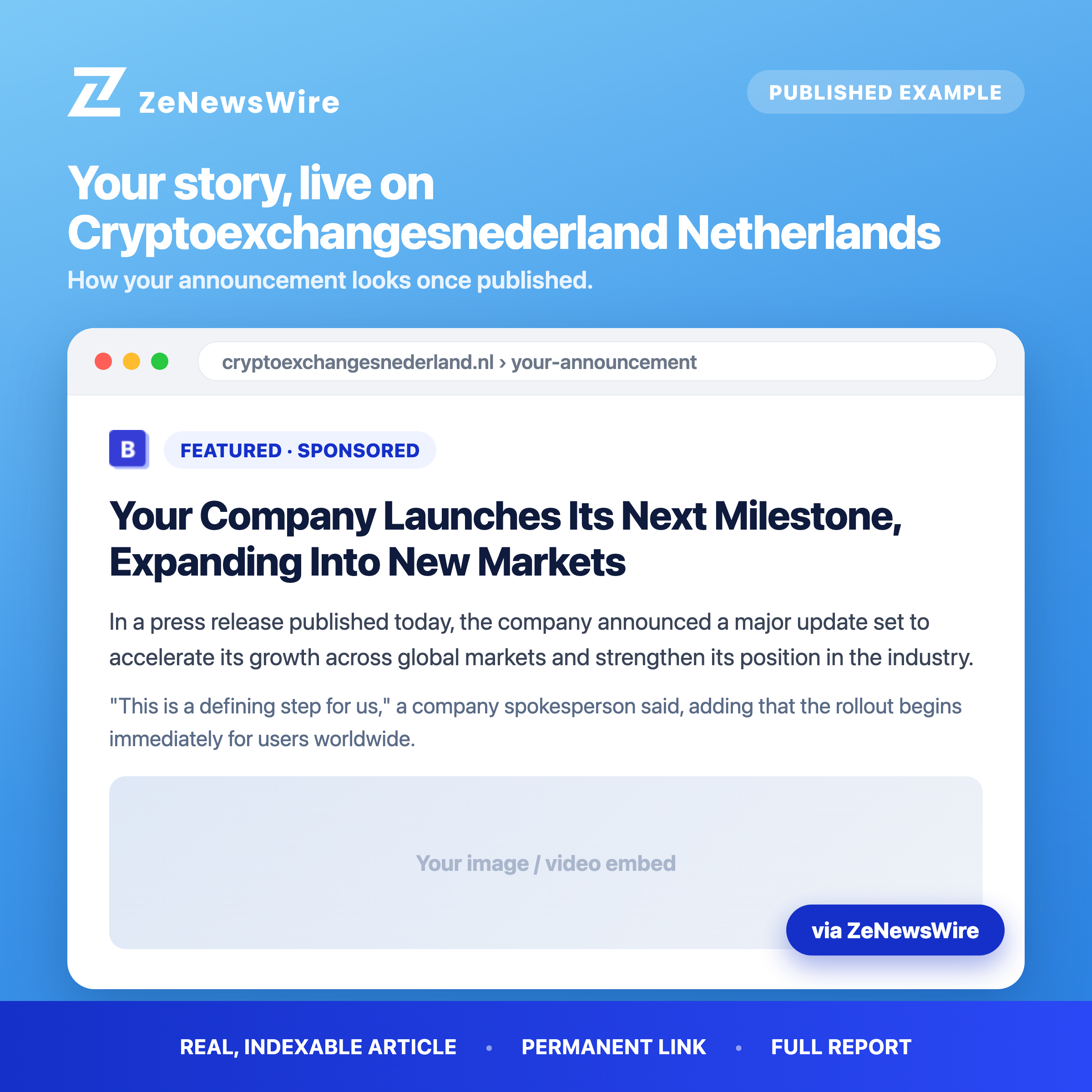 Cryptoexchangesnederland Netherlands published example