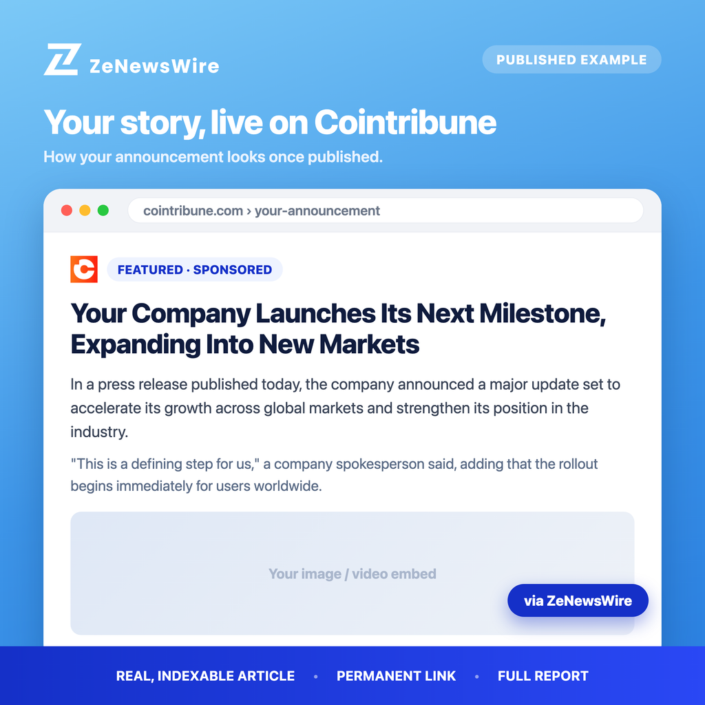Cointribune published example