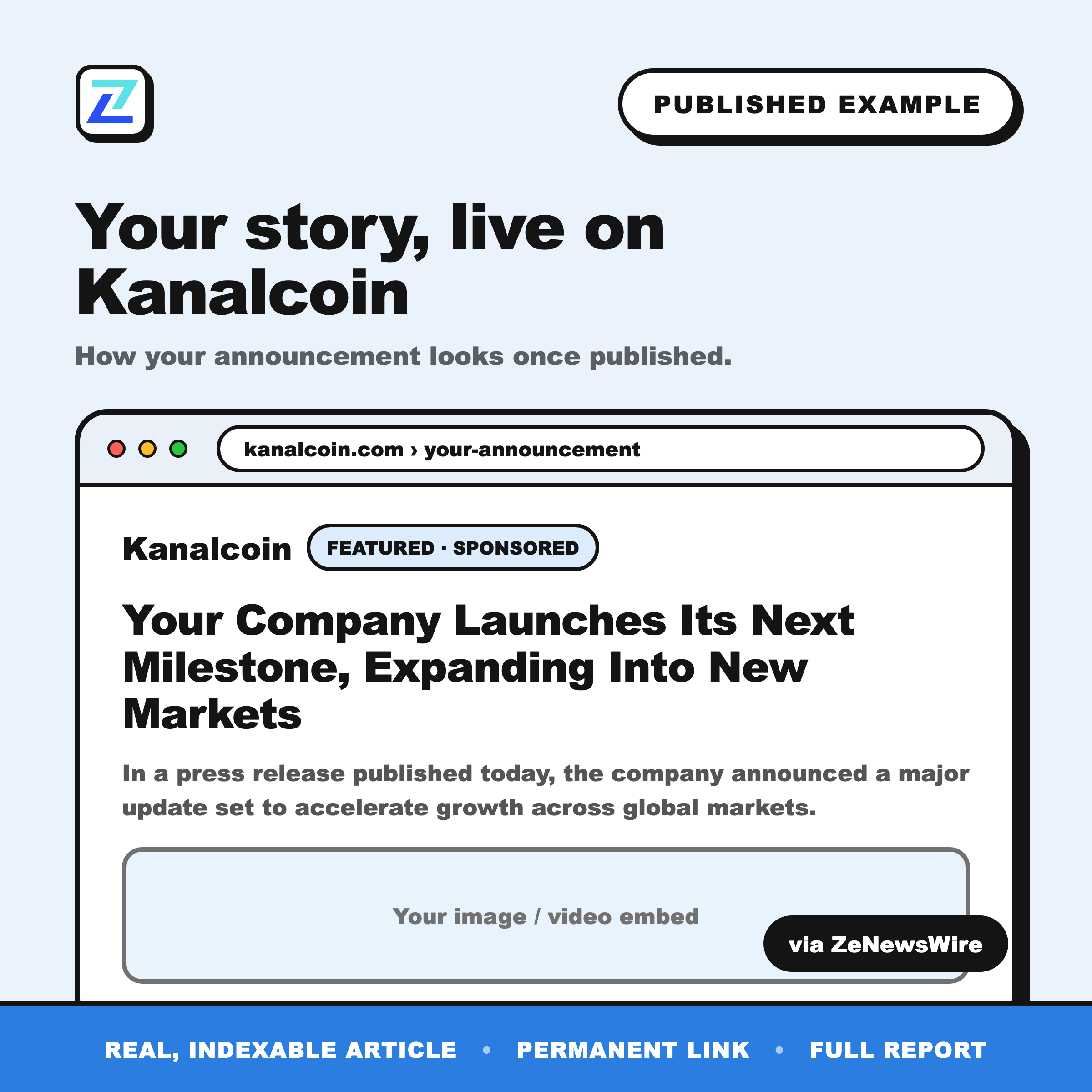 Kanalcoin published example