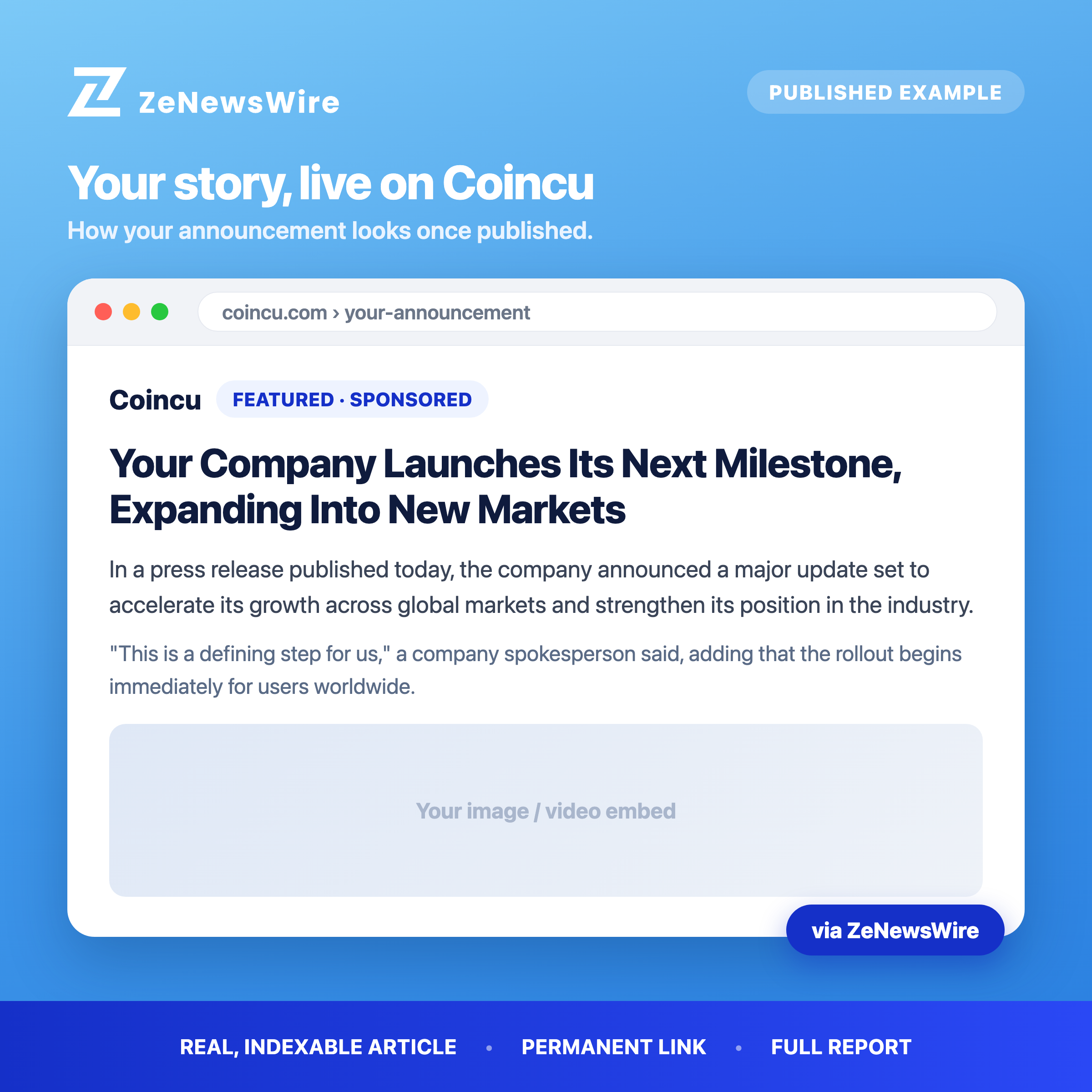 Coincu published example