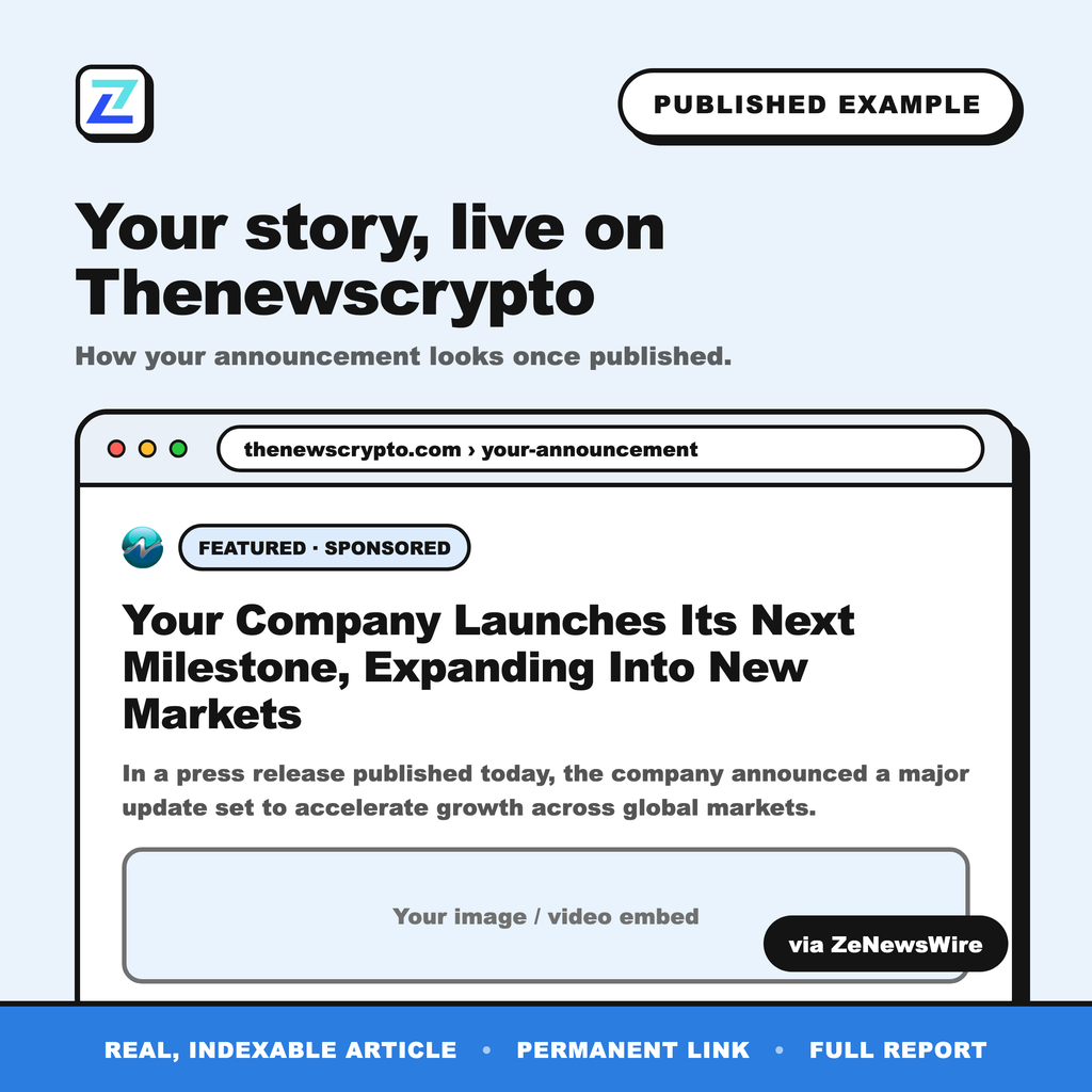 Thenewscrypto published example