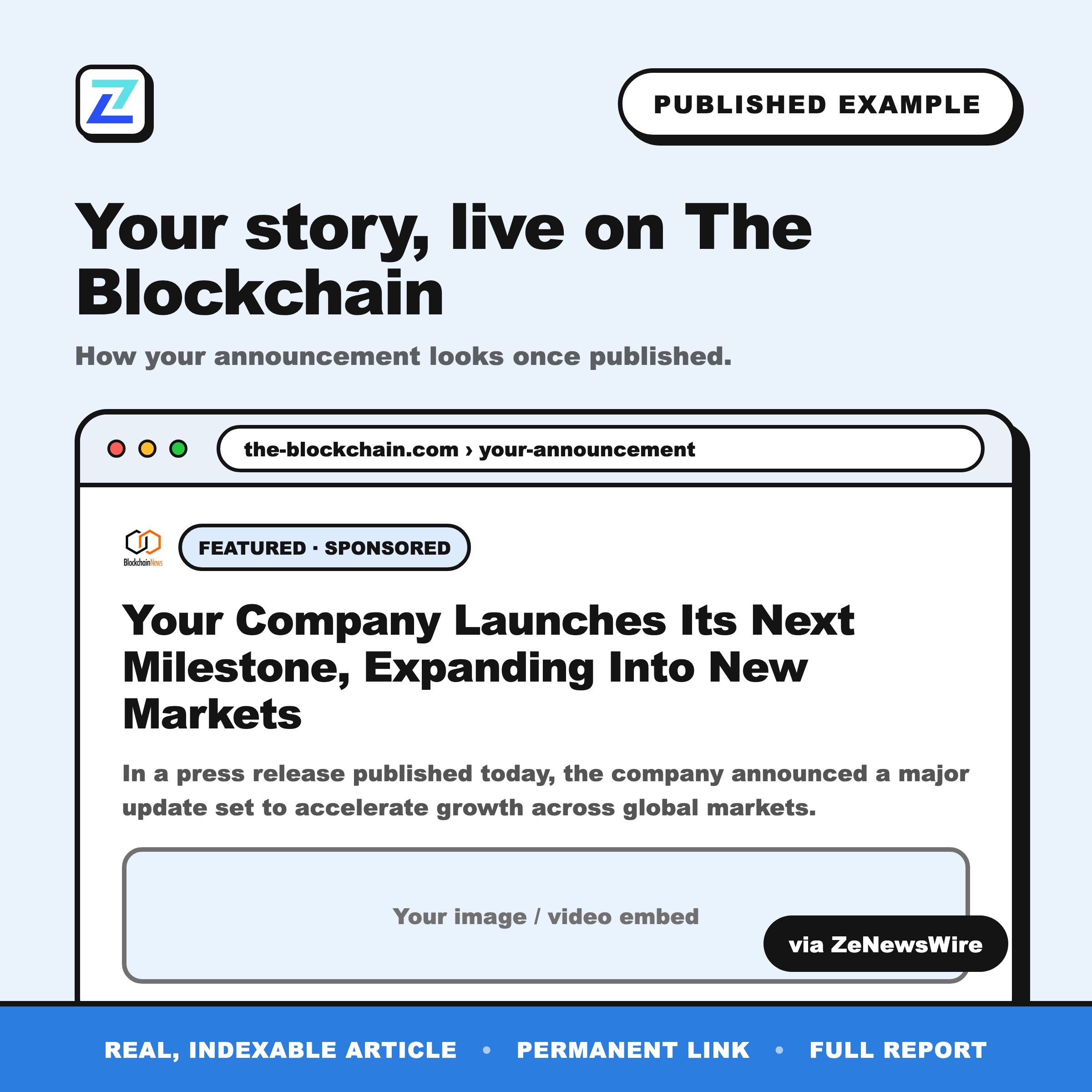 The Blockchain published example