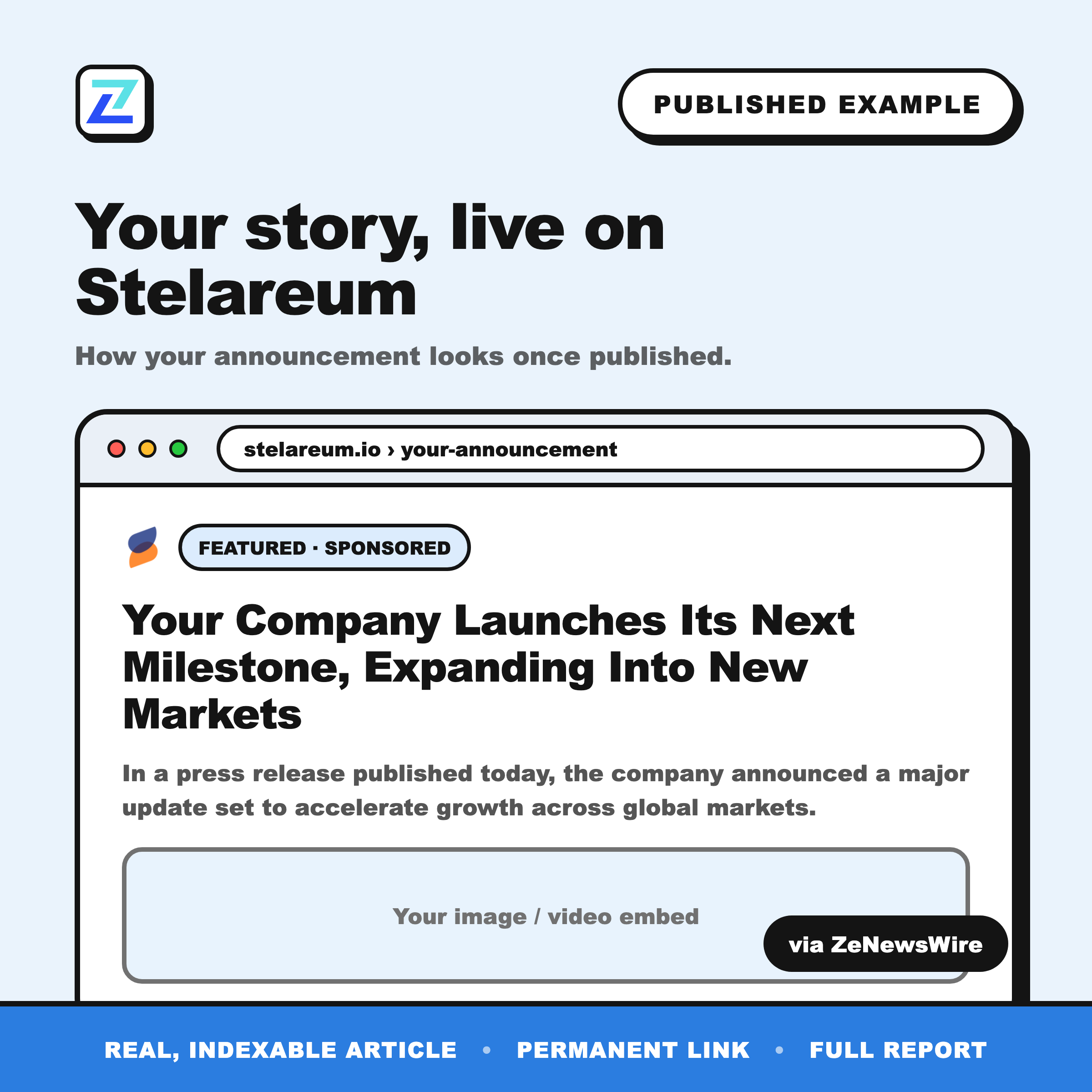 Stelareum published example