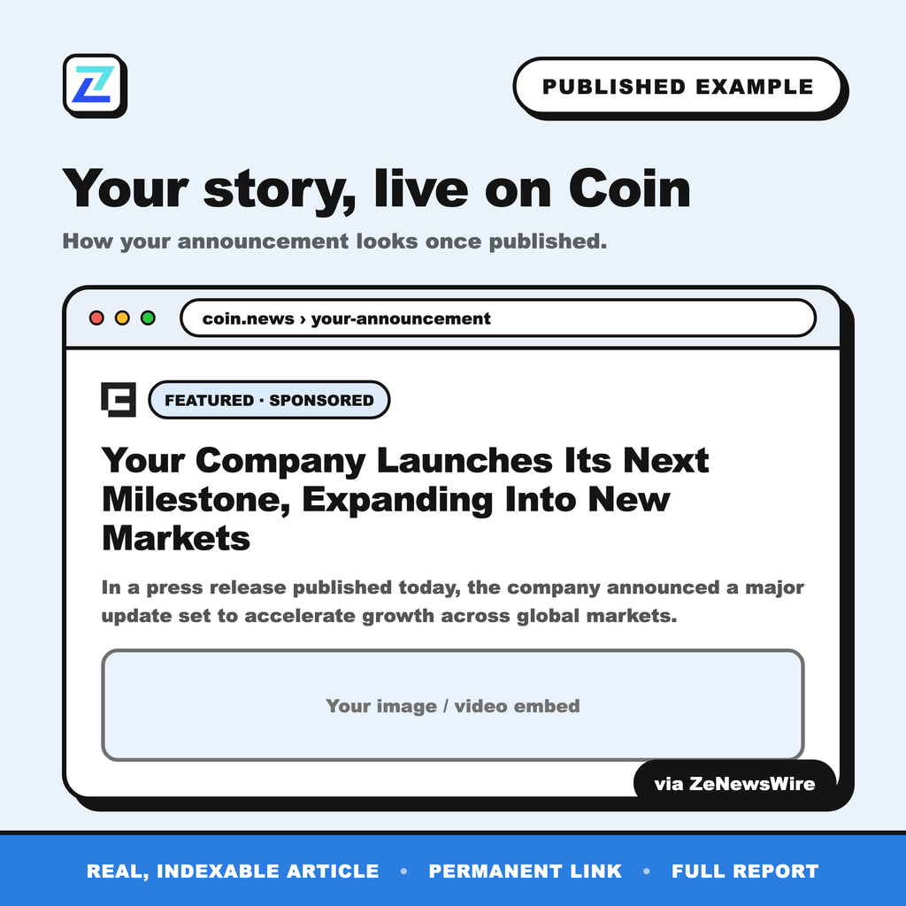 Coin published example