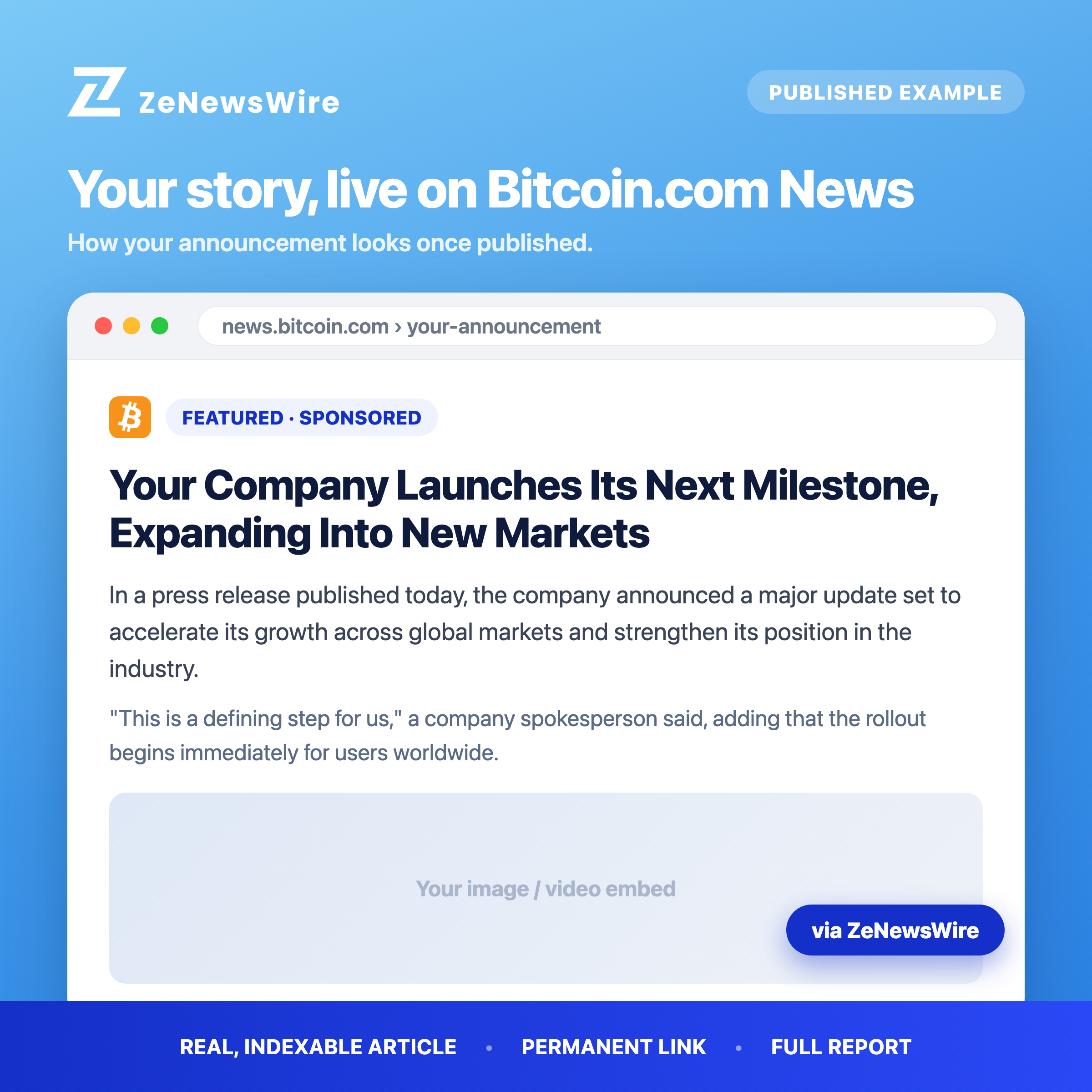 Bitcoin.com News published example