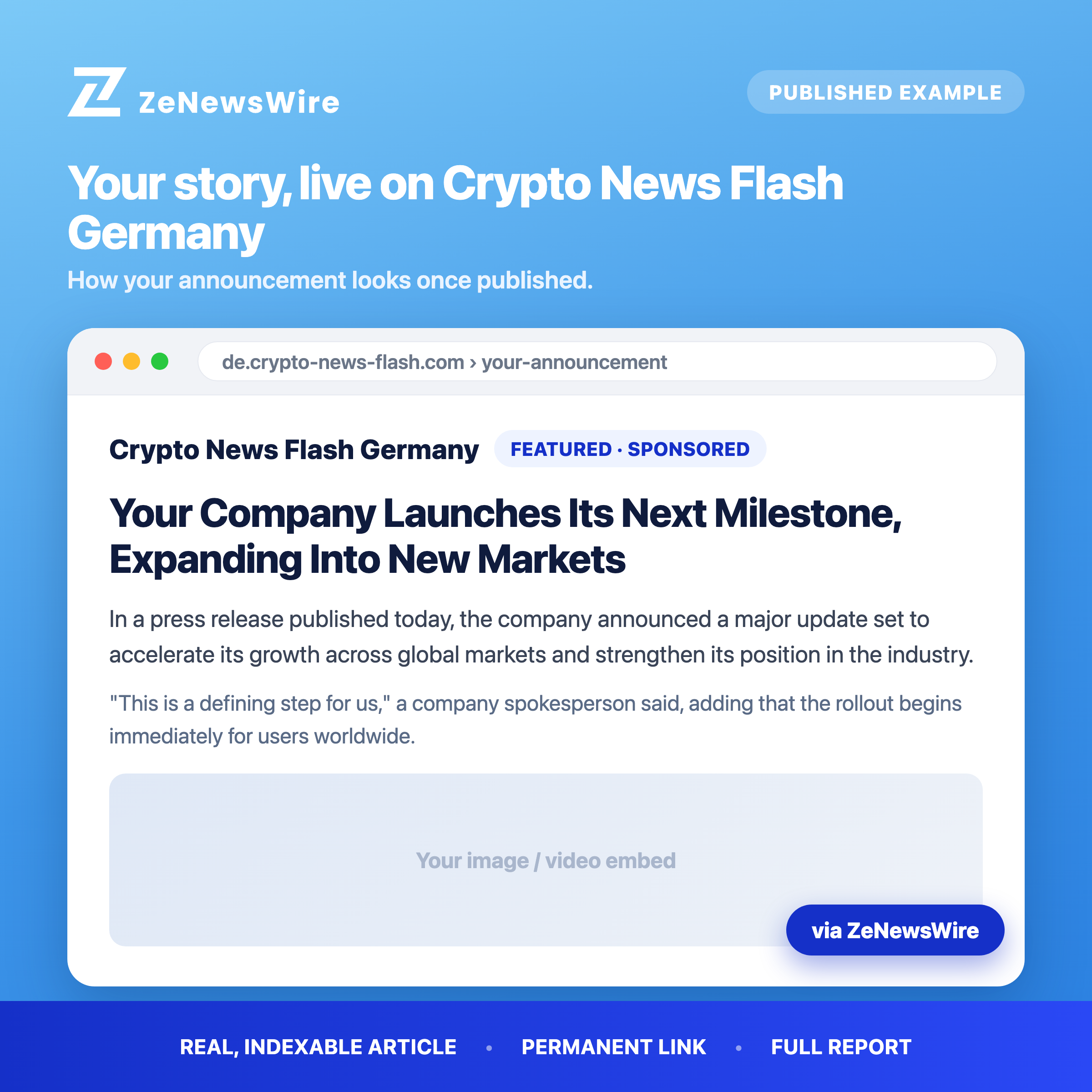 Crypto News Flash Germany published example