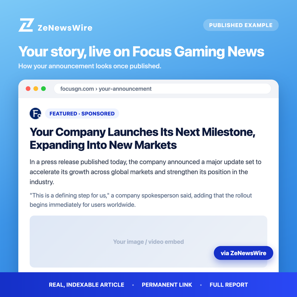 Focus Gaming News published example