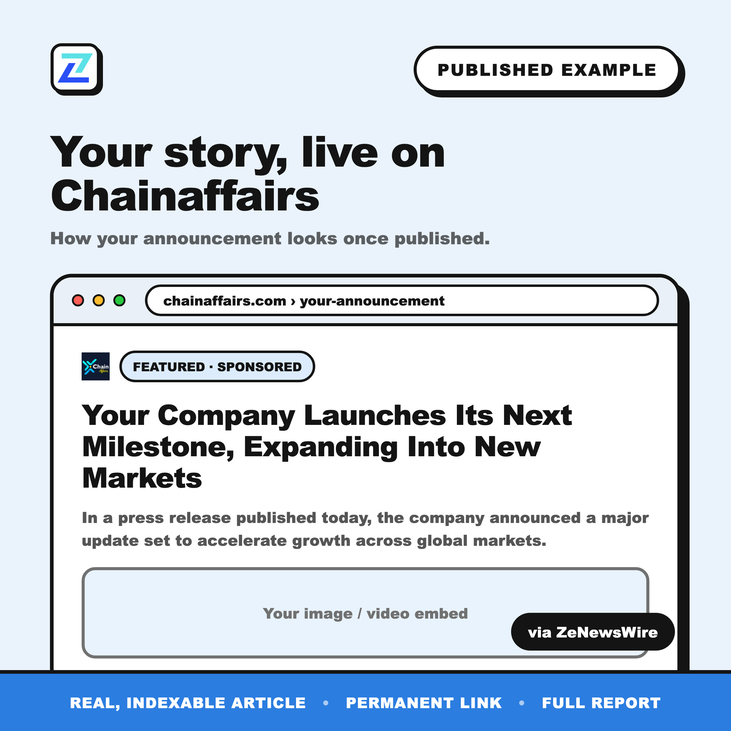 Chainaffairs published example