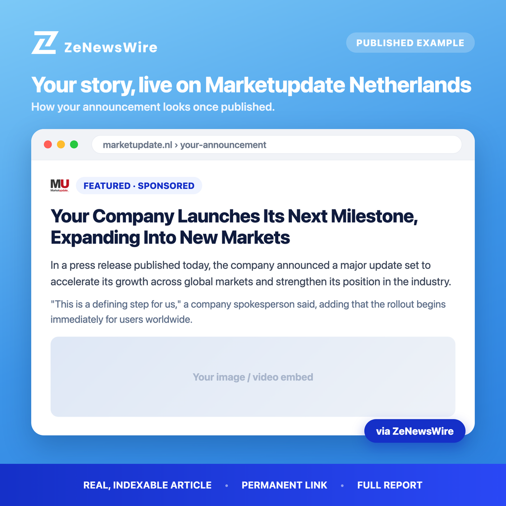 Marketupdate Netherlands published example