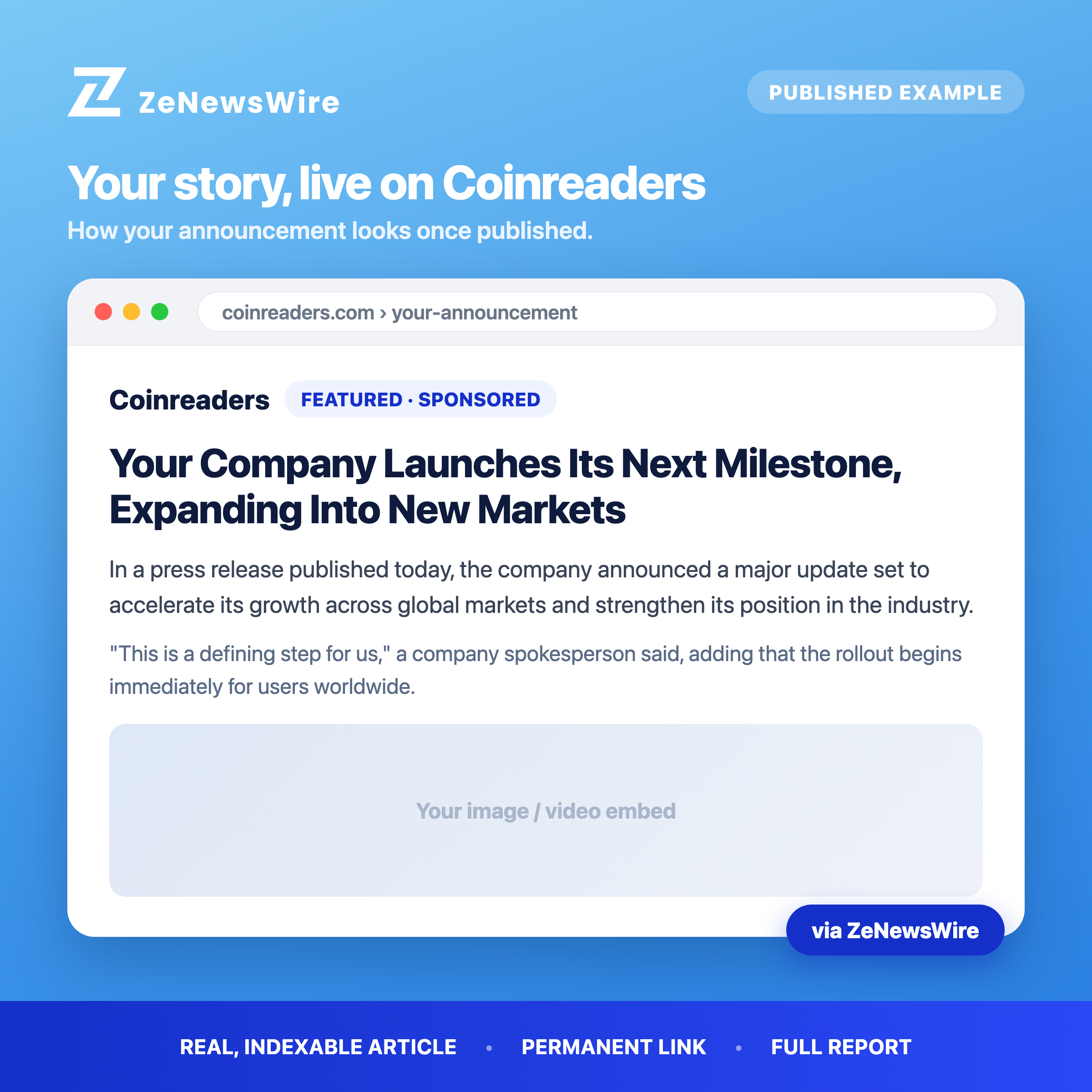 Coinreaders published example