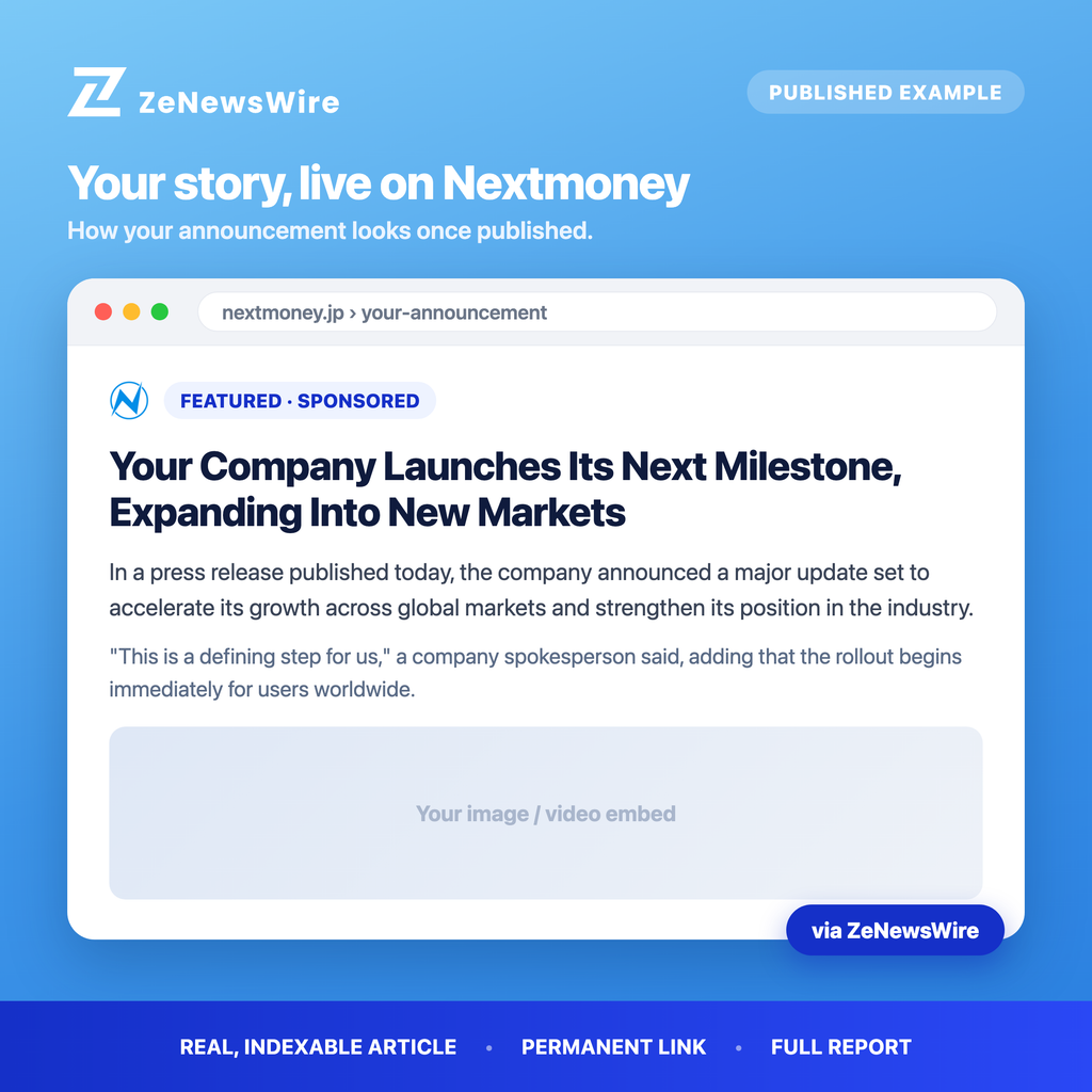 Nextmoney published example