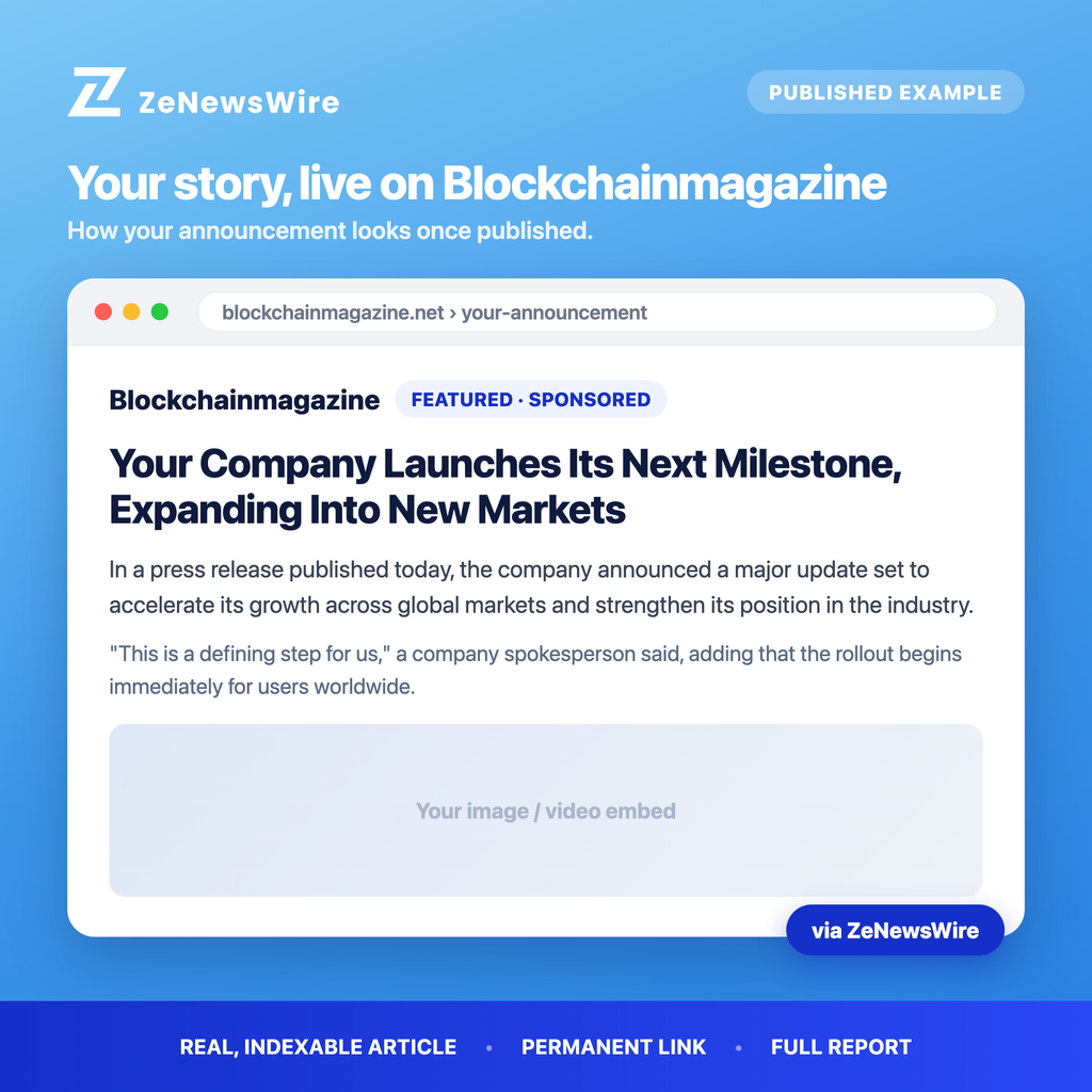 Blockchainmagazine published example