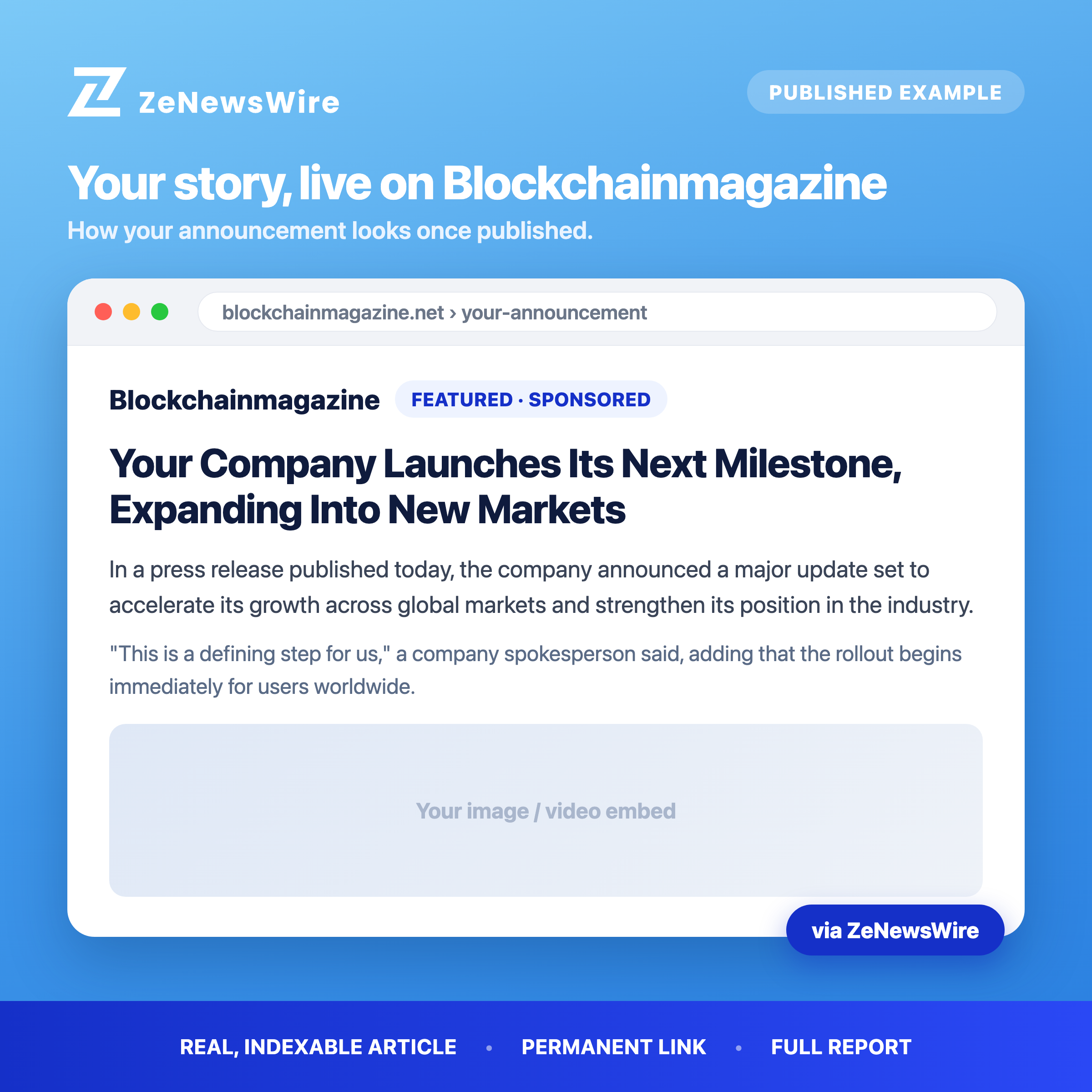 Blockchainmagazine published example