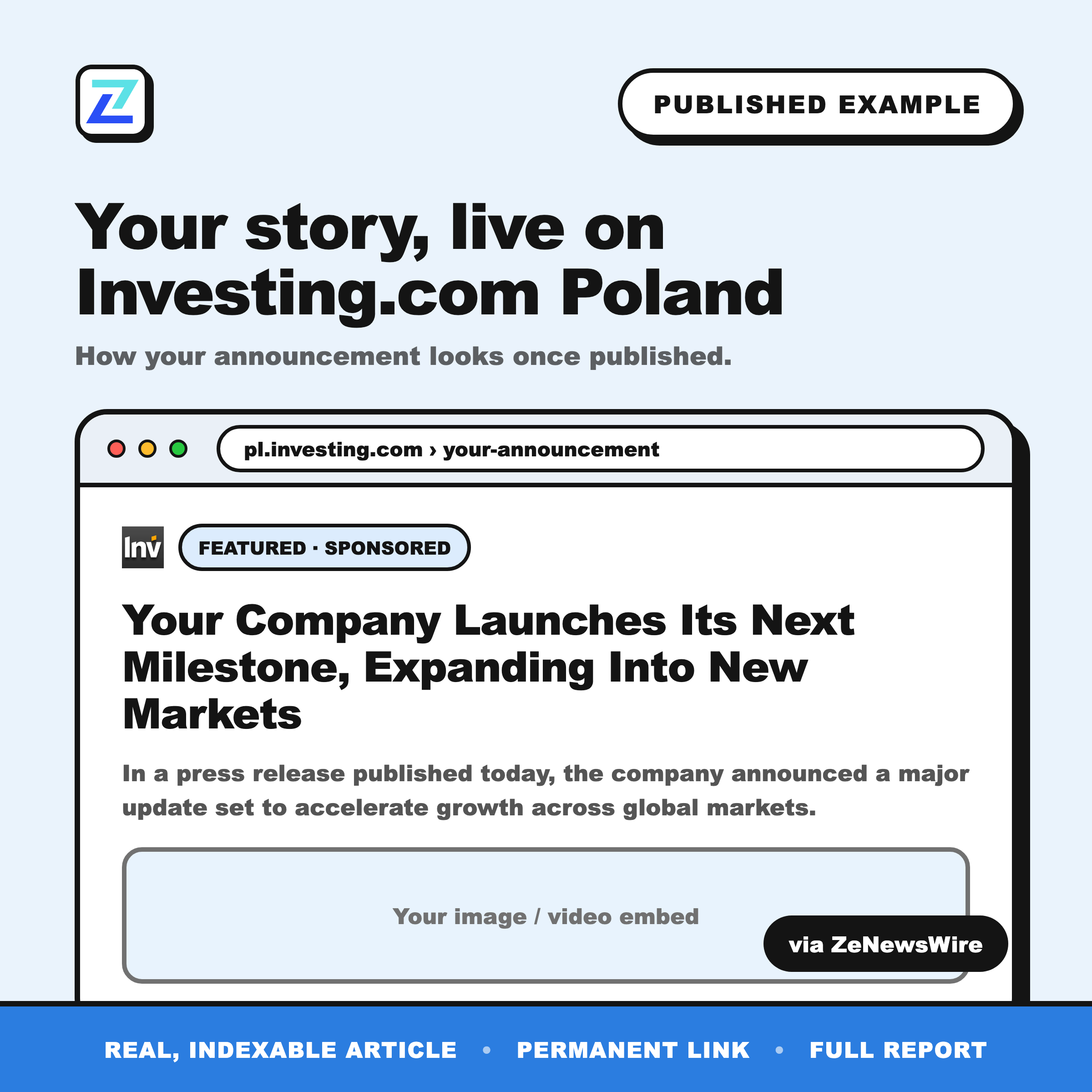 Investing.com Poland published example