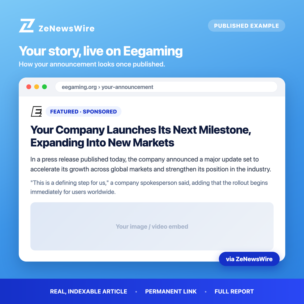 Eegaming published example